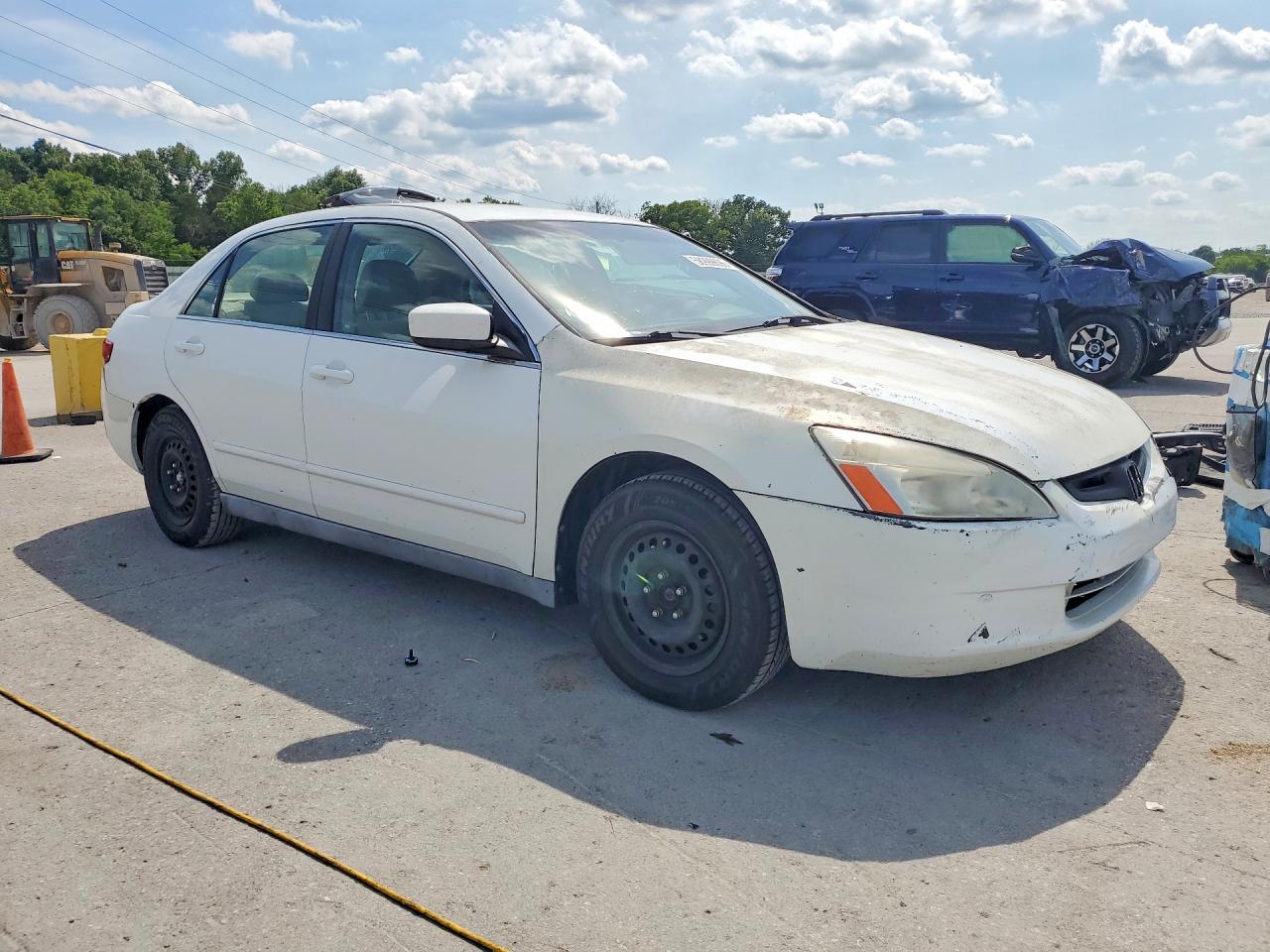 2005 Honda Accord Lx White vin: 1HGCM56495A167971