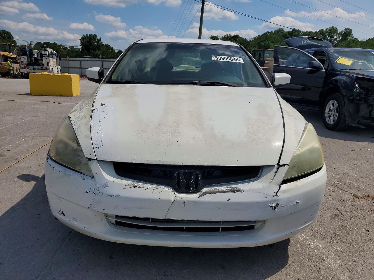 2005 Honda Accord Lx White vin: 1HGCM56495A167971