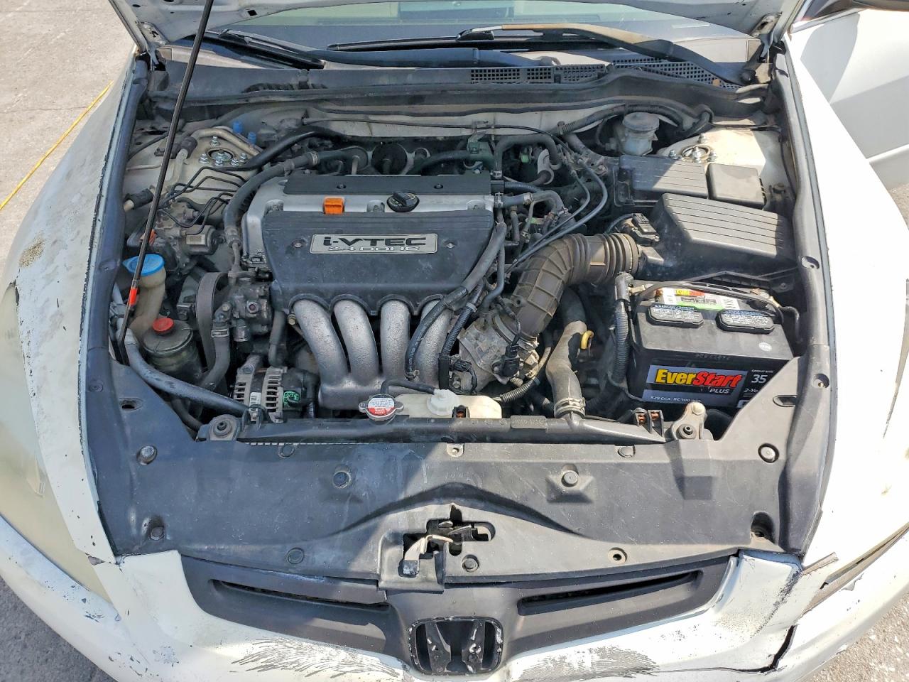 2005 Honda Accord Lx White vin: 1HGCM56495A167971