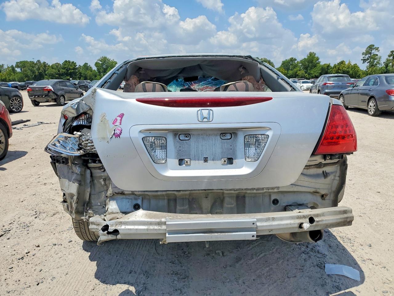 2006 Honda Accord Lx Silver vin: 1HGCM56496A070075