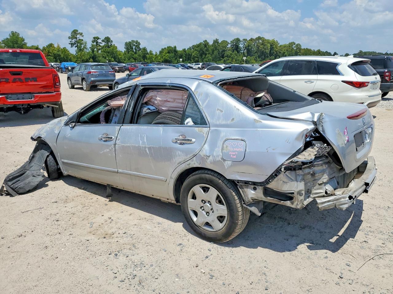 2006 Honda Accord Lx Silver vin: 1HGCM56496A070075
