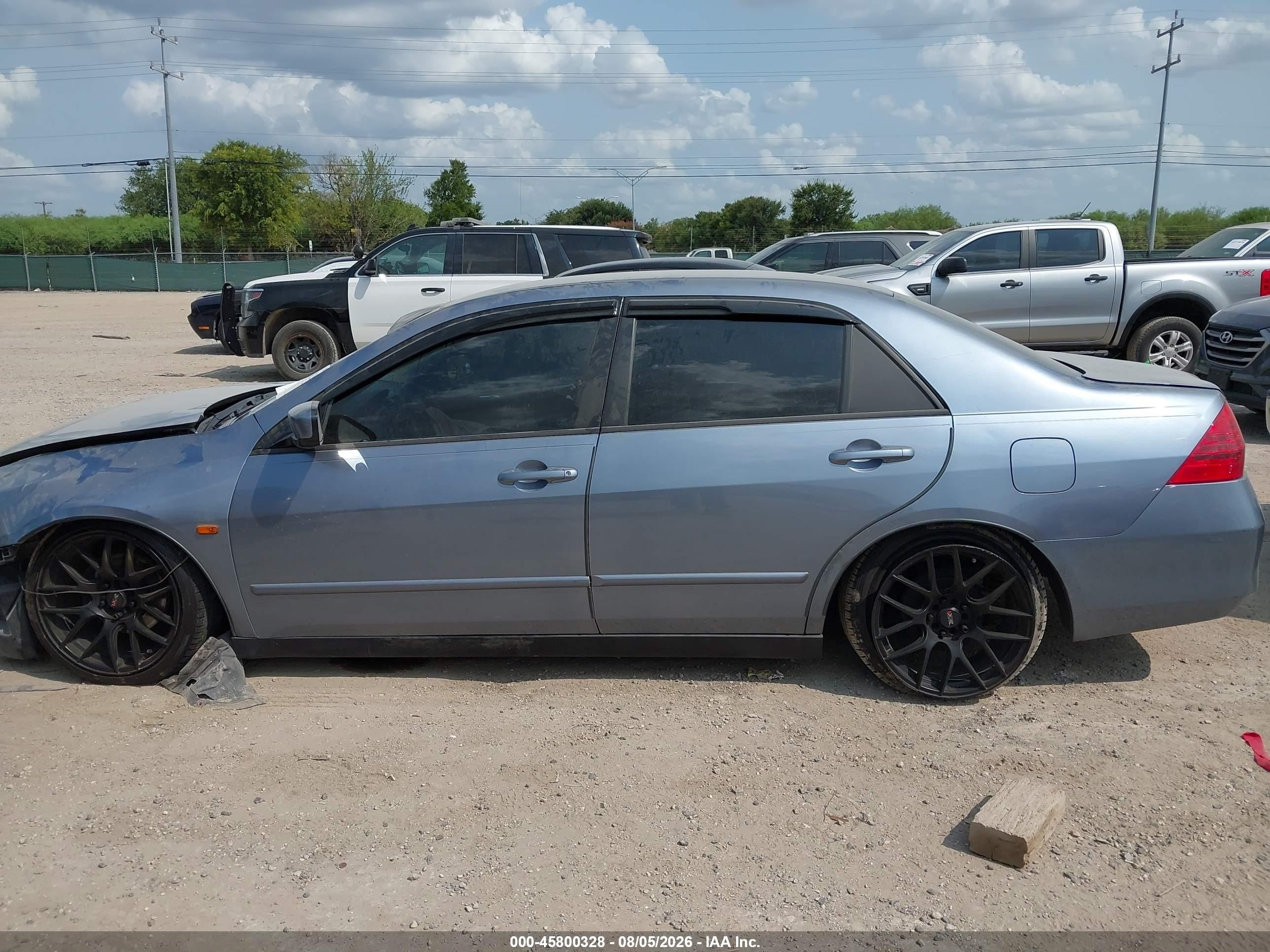 2007 Honda Accord 2.4 Lx Blue vin: 1HGCM56497A076900