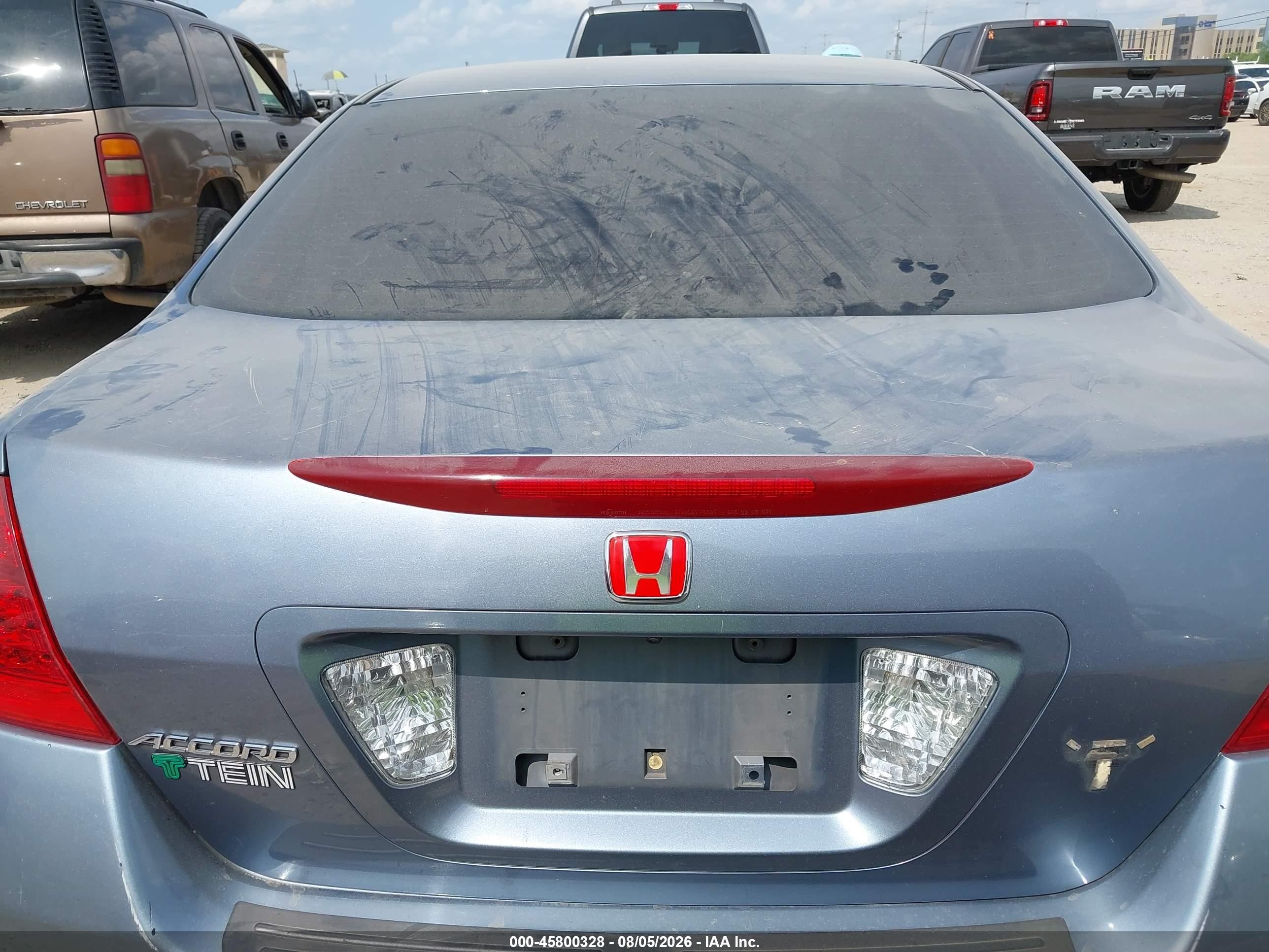 2007 Honda Accord 2.4 Lx Blue vin: 1HGCM56497A076900