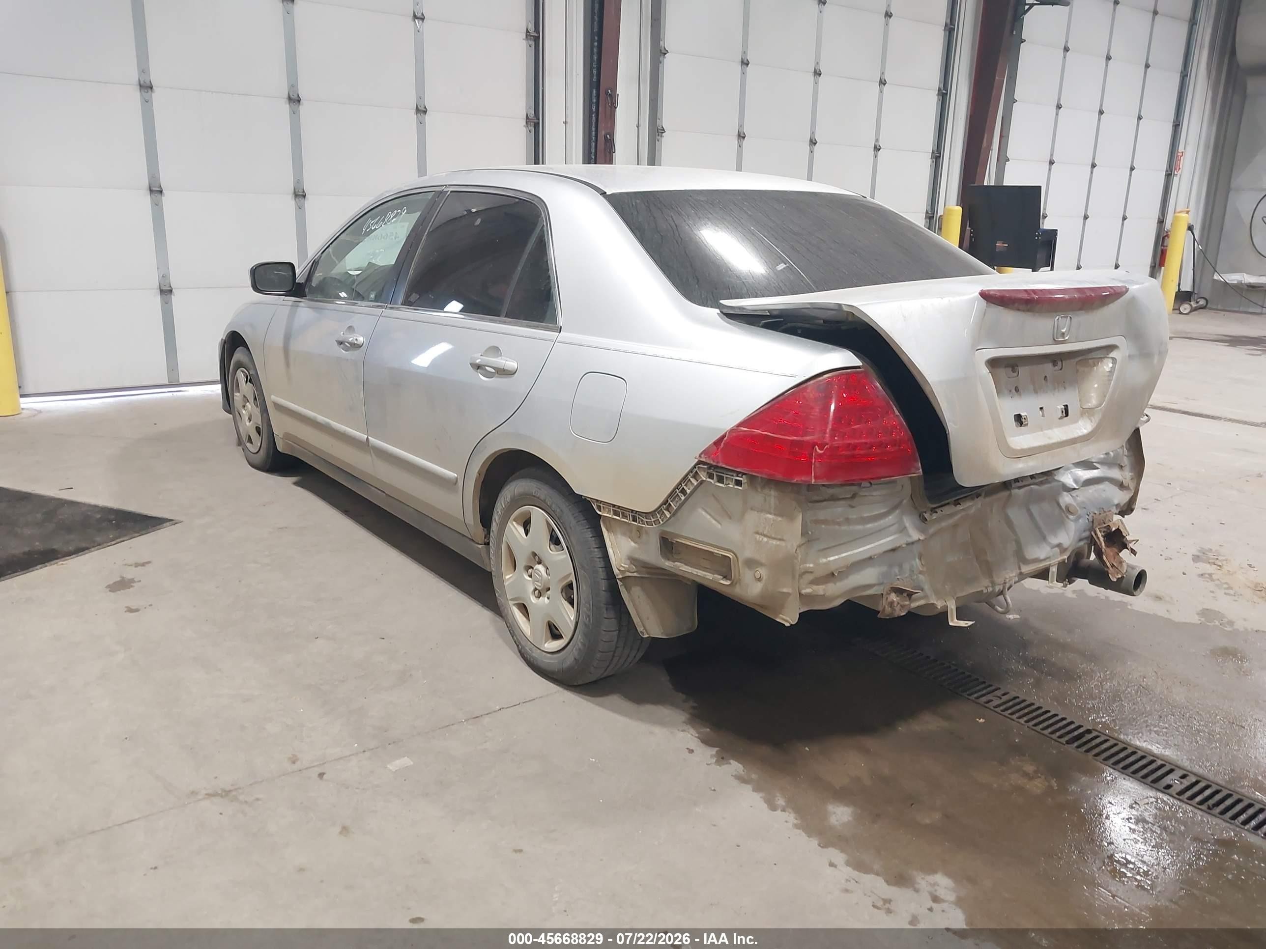 2007 Honda Accord 2.4 Lx Silver vin: 1HGCM56497A147190