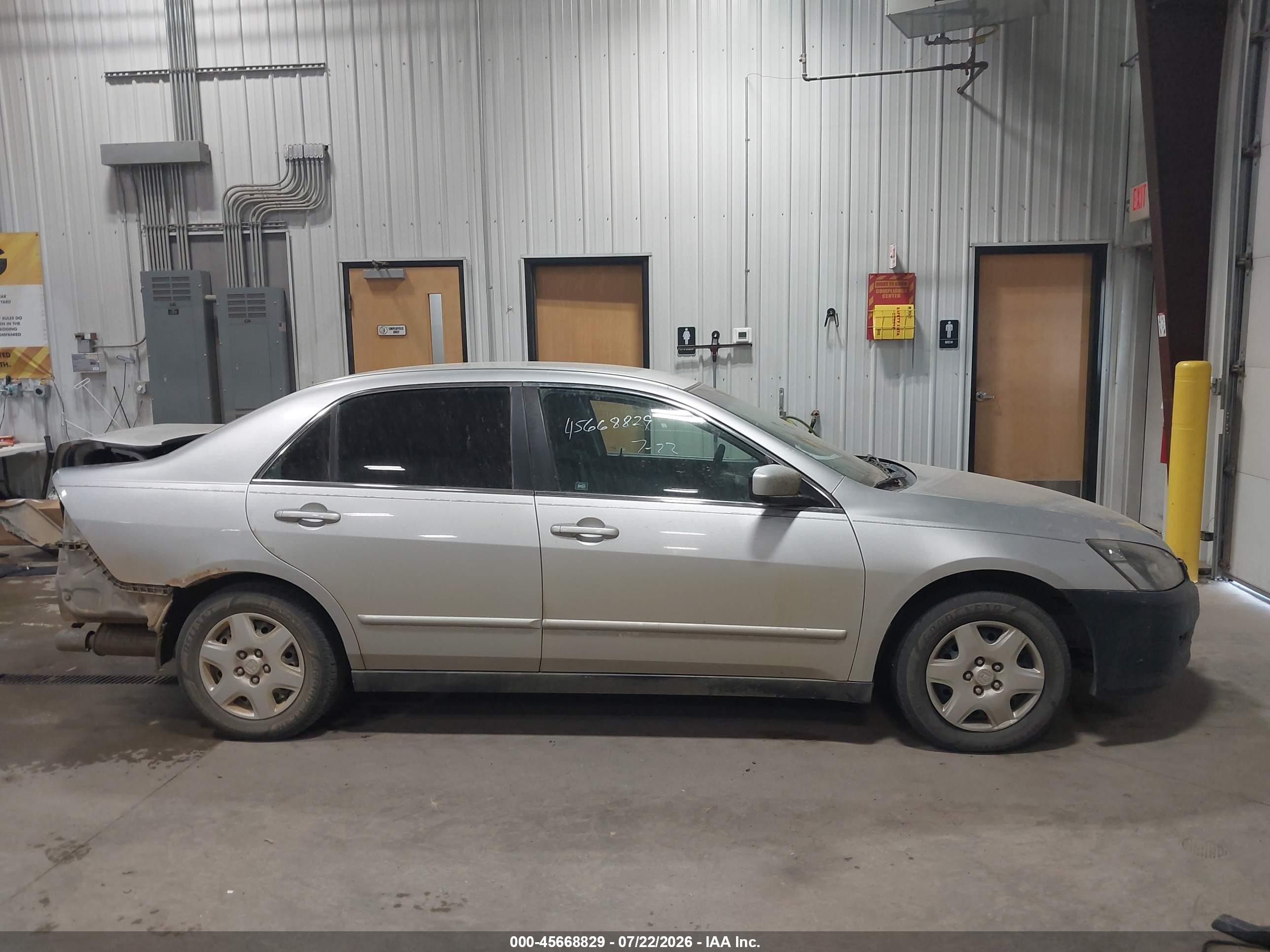 2007 Honda Accord 2.4 Lx Silver vin: 1HGCM56497A147190