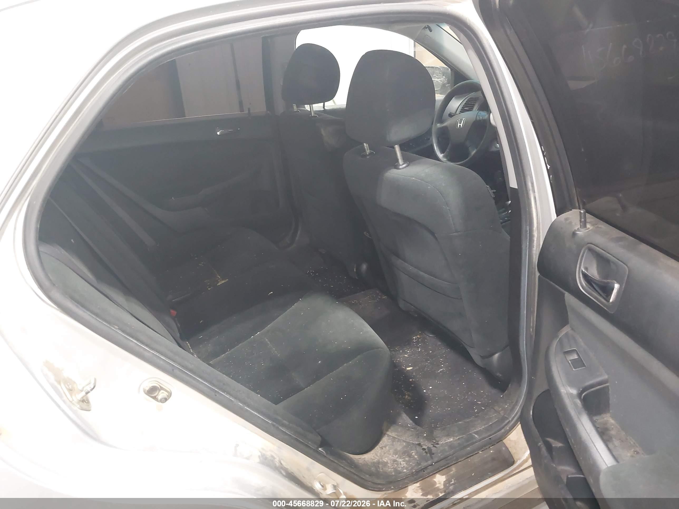 2007 Honda Accord 2.4 Lx Silver vin: 1HGCM56497A147190