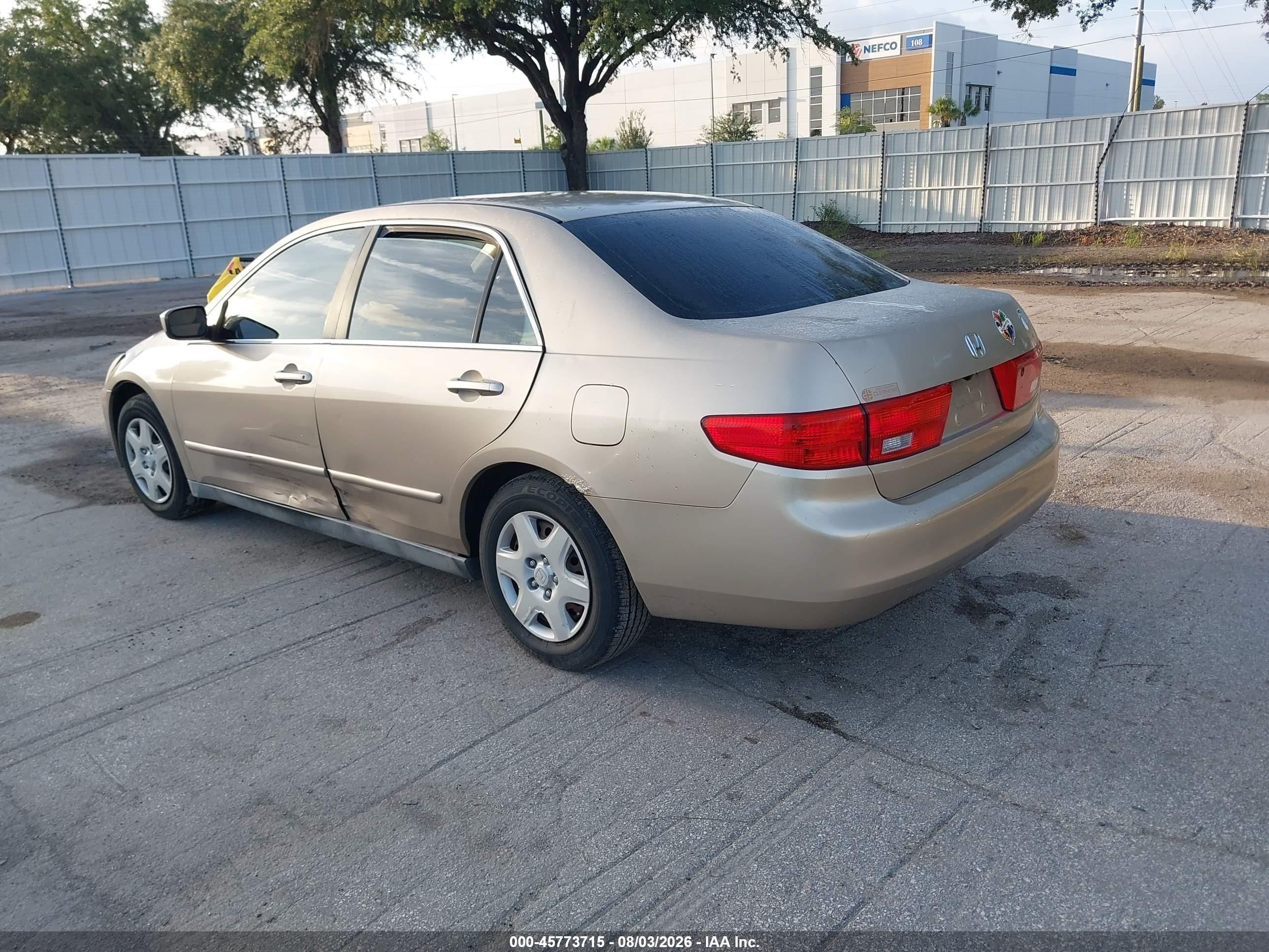 2005 Honda Accord 2.4 Lx Gold vin: 1HGCM564X5A016637