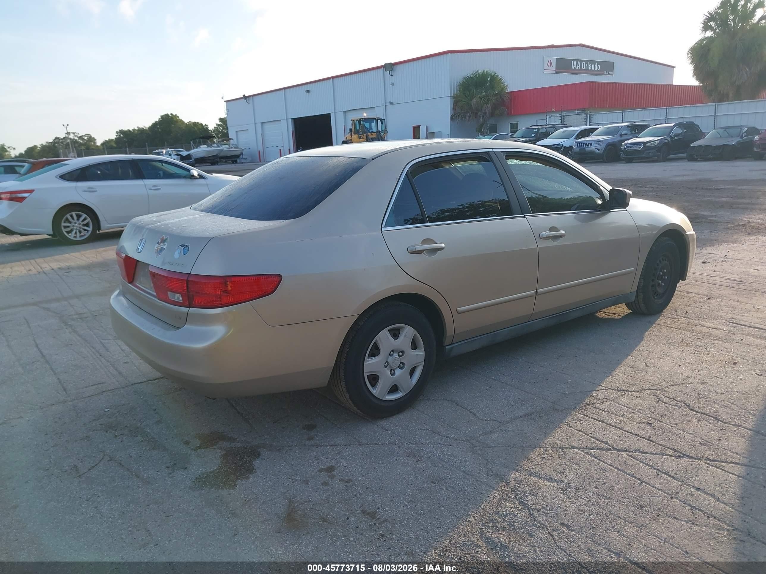 2005 Honda Accord 2.4 Lx Gold vin: 1HGCM564X5A016637