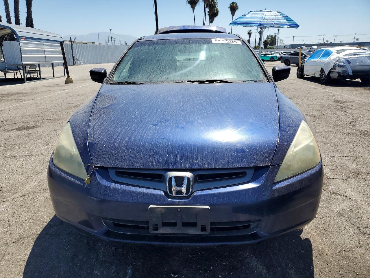 2005 Honda Accord Lx Blue vin: 1HGCM564X5A031882