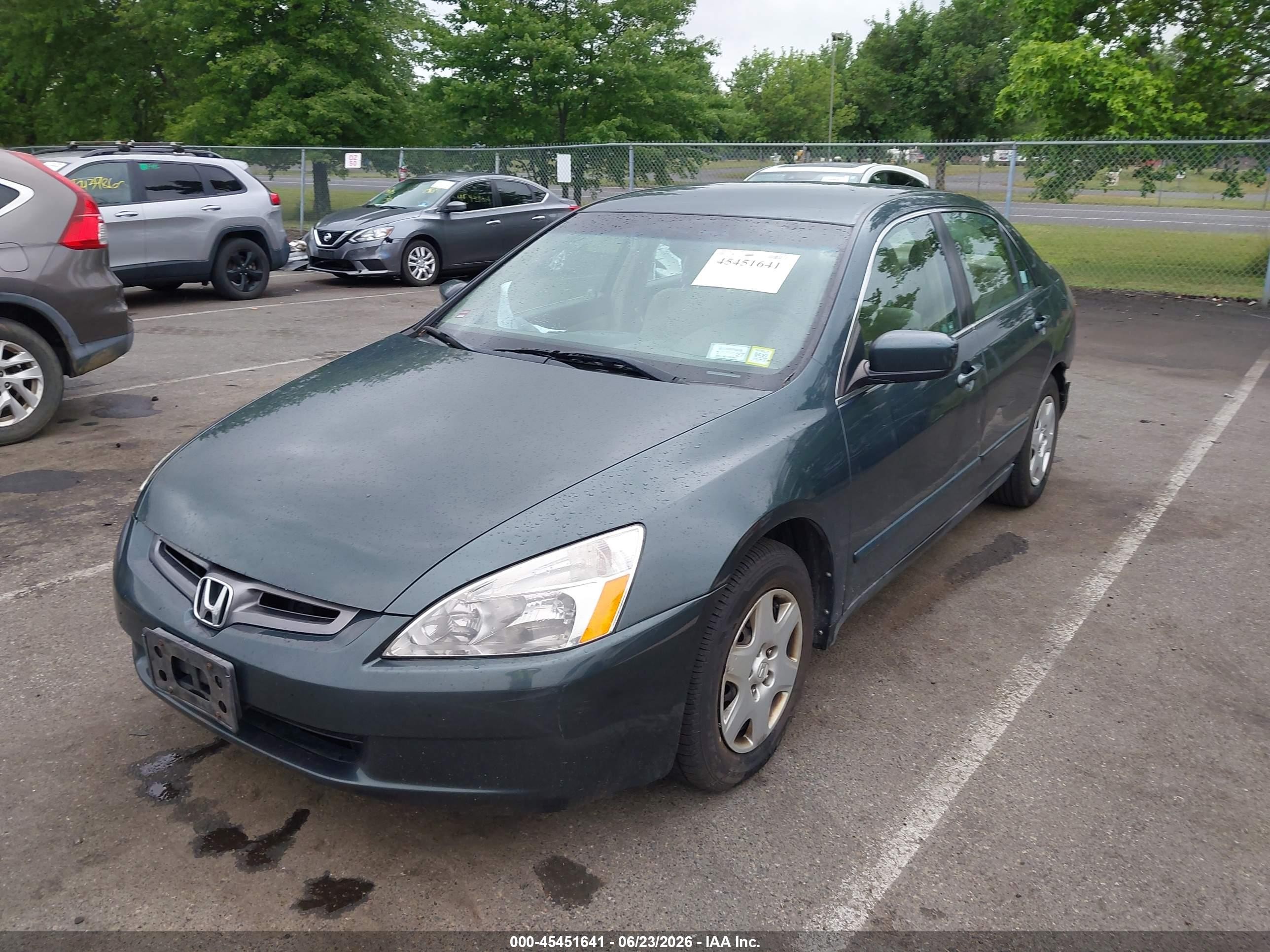 2005 Honda Accord 2.4 Lx Gray vin: 1HGCM564X5A039349