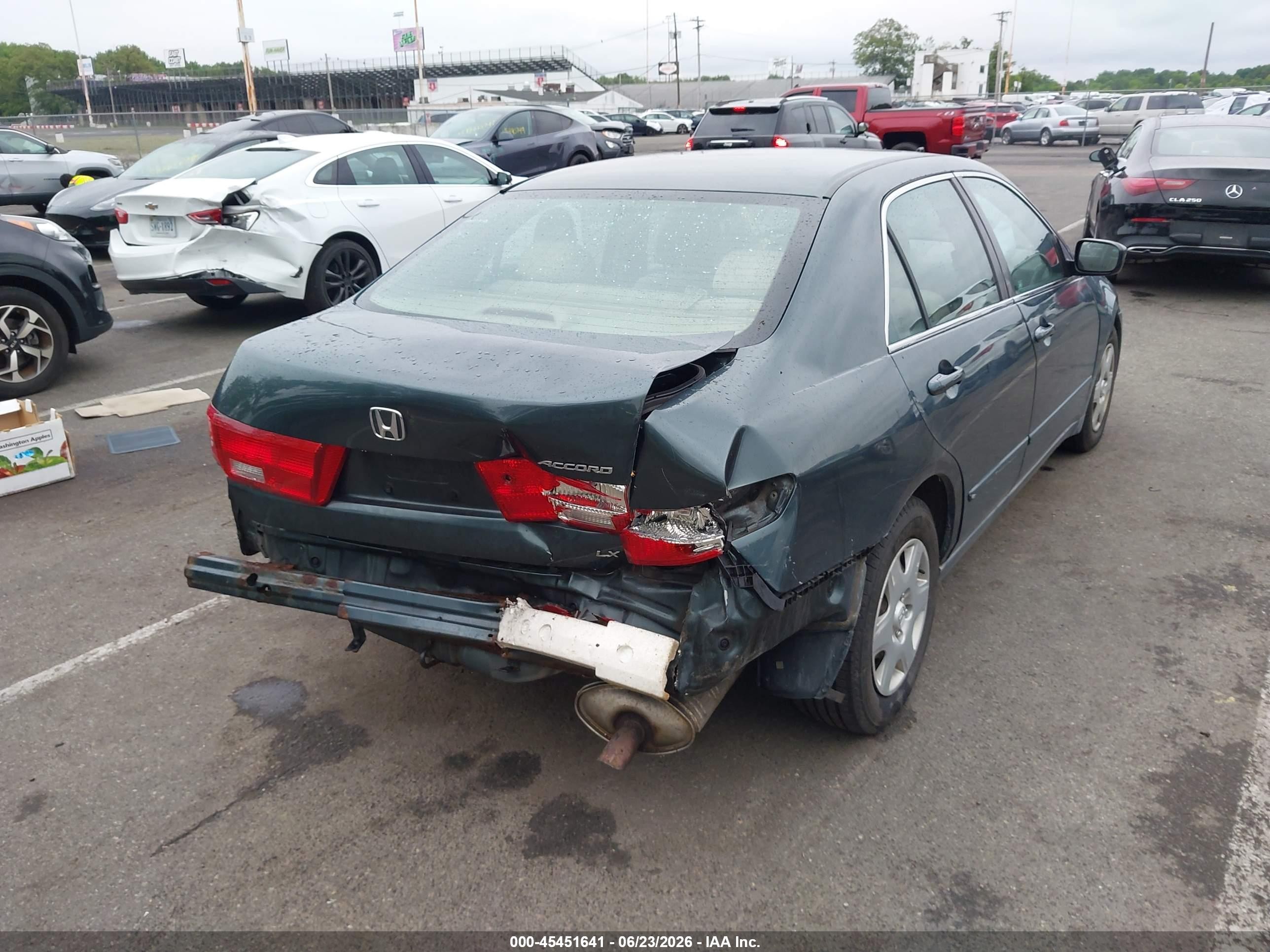 2005 Honda Accord 2.4 Lx Gray vin: 1HGCM564X5A039349