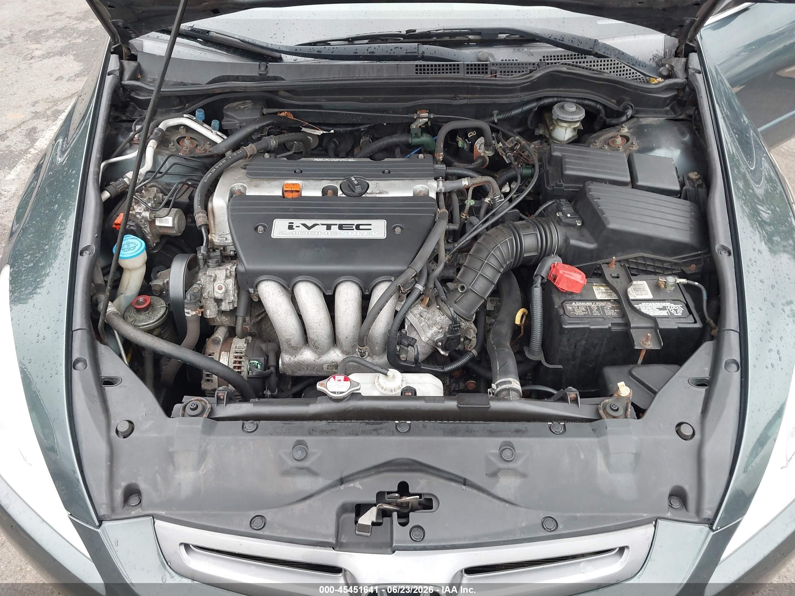 2005 Honda Accord 2.4 Lx Gray vin: 1HGCM564X5A039349