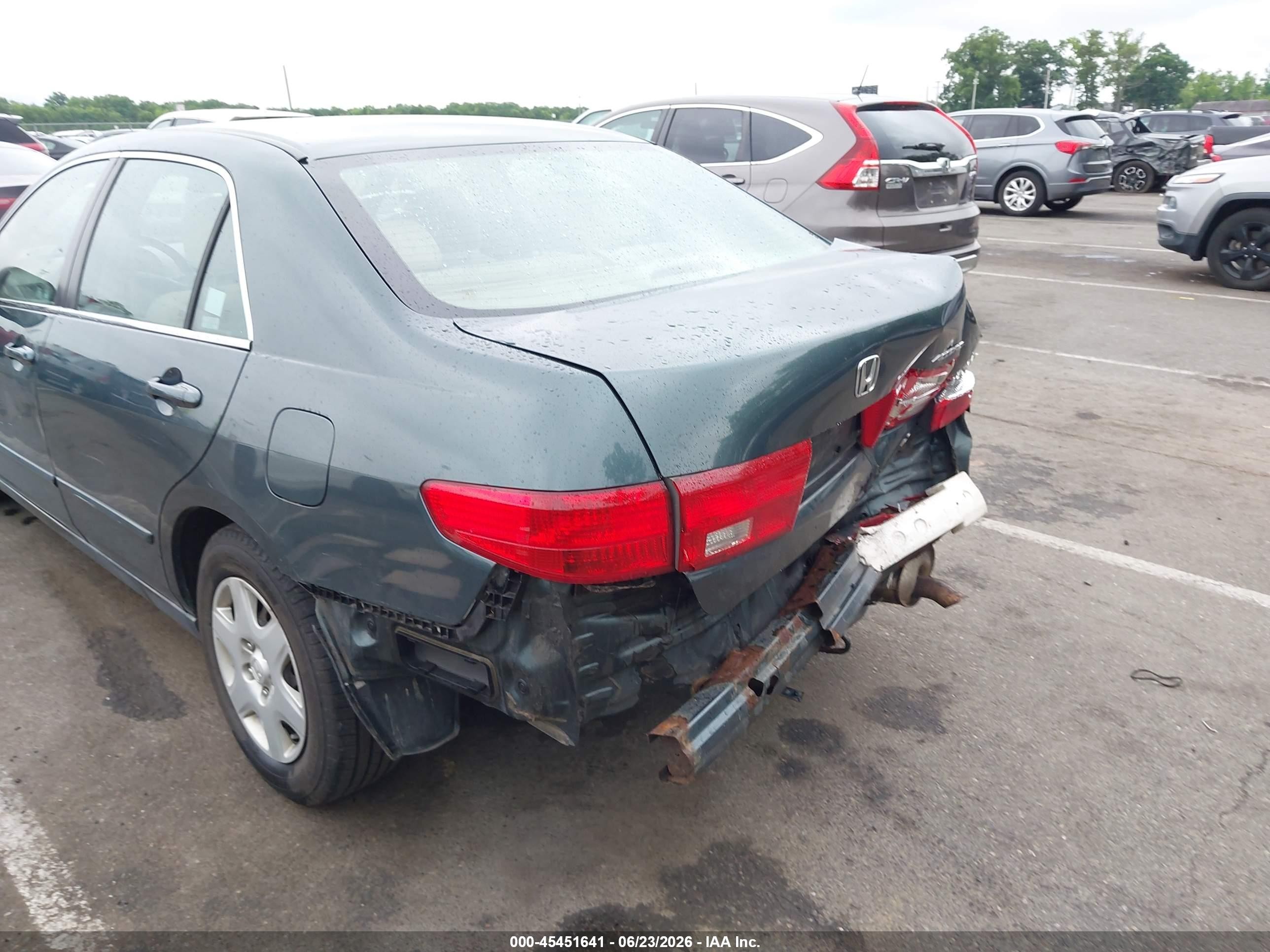 2005 Honda Accord 2.4 Lx Gray vin: 1HGCM564X5A039349