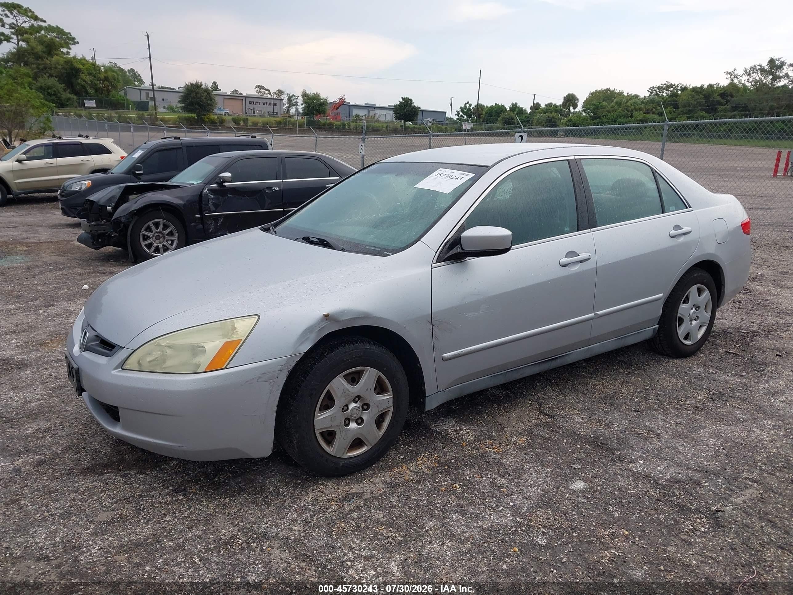 2005 Honda Accord 2.4 Lx Silver vin: 1HGCM564X5A039481