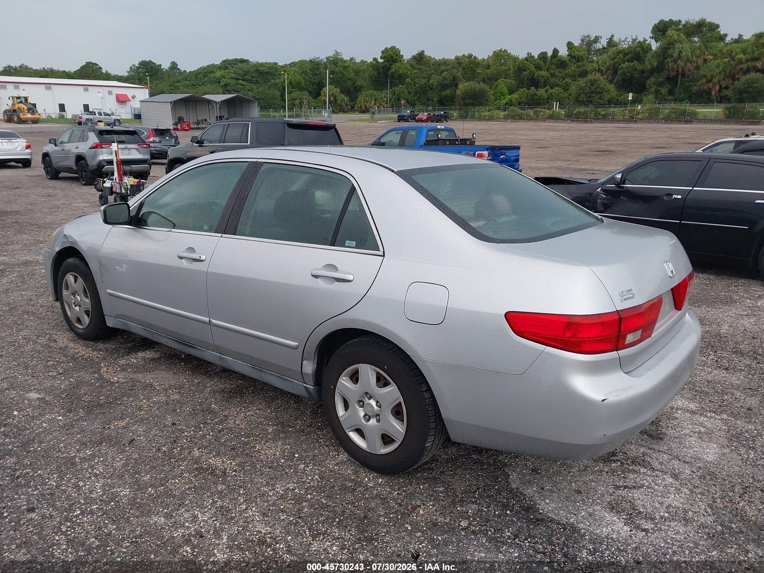 2005 Honda Accord 2.4 Lx Silver vin: 1HGCM564X5A039481