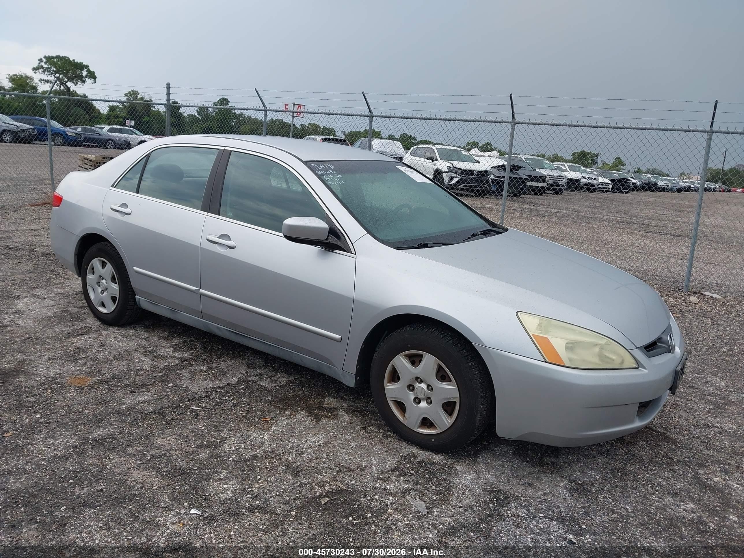 2005 Honda Accord 2.4 Lx Silver vin: 1HGCM564X5A039481