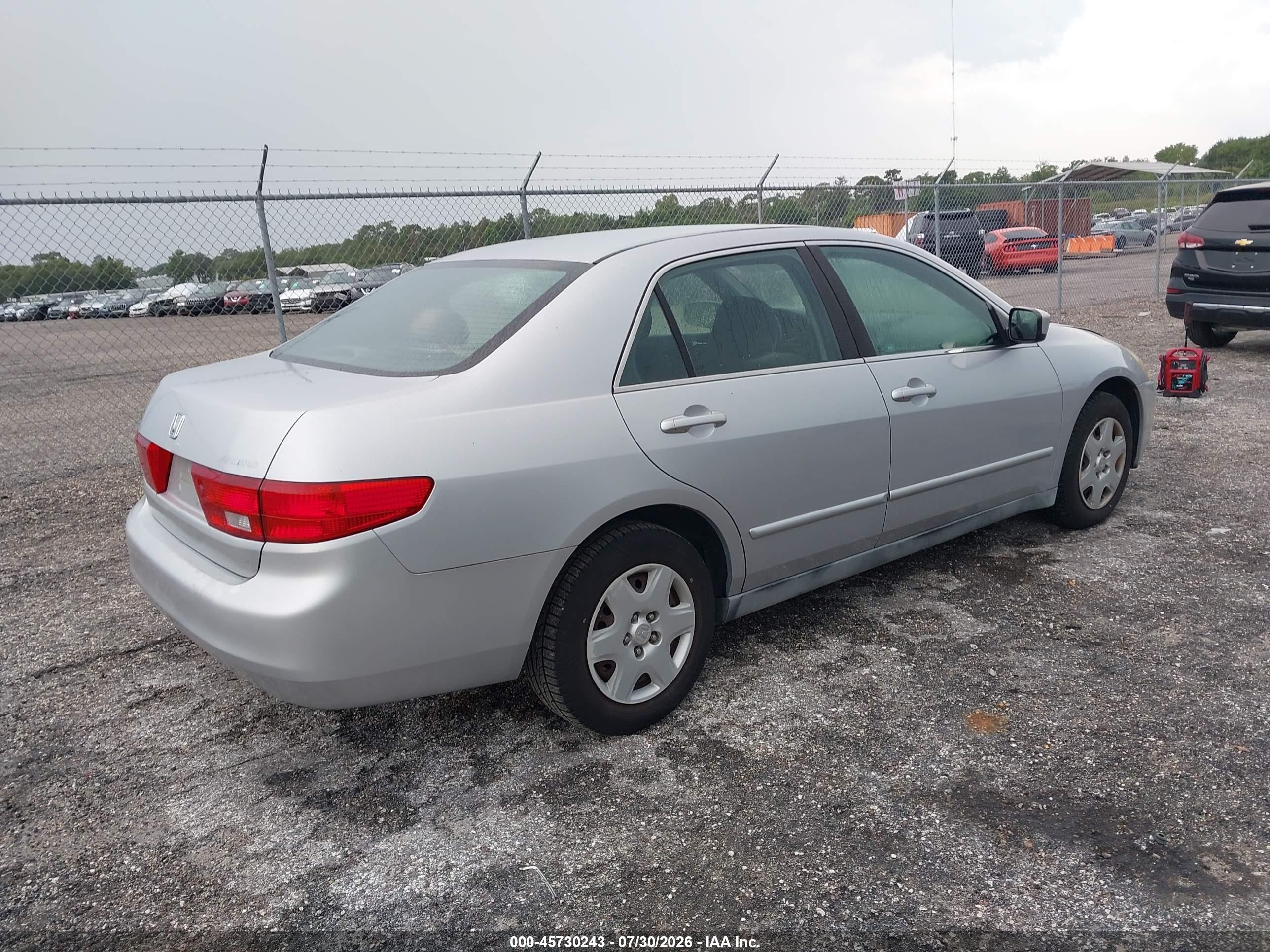 2005 Honda Accord 2.4 Lx Silver vin: 1HGCM564X5A039481