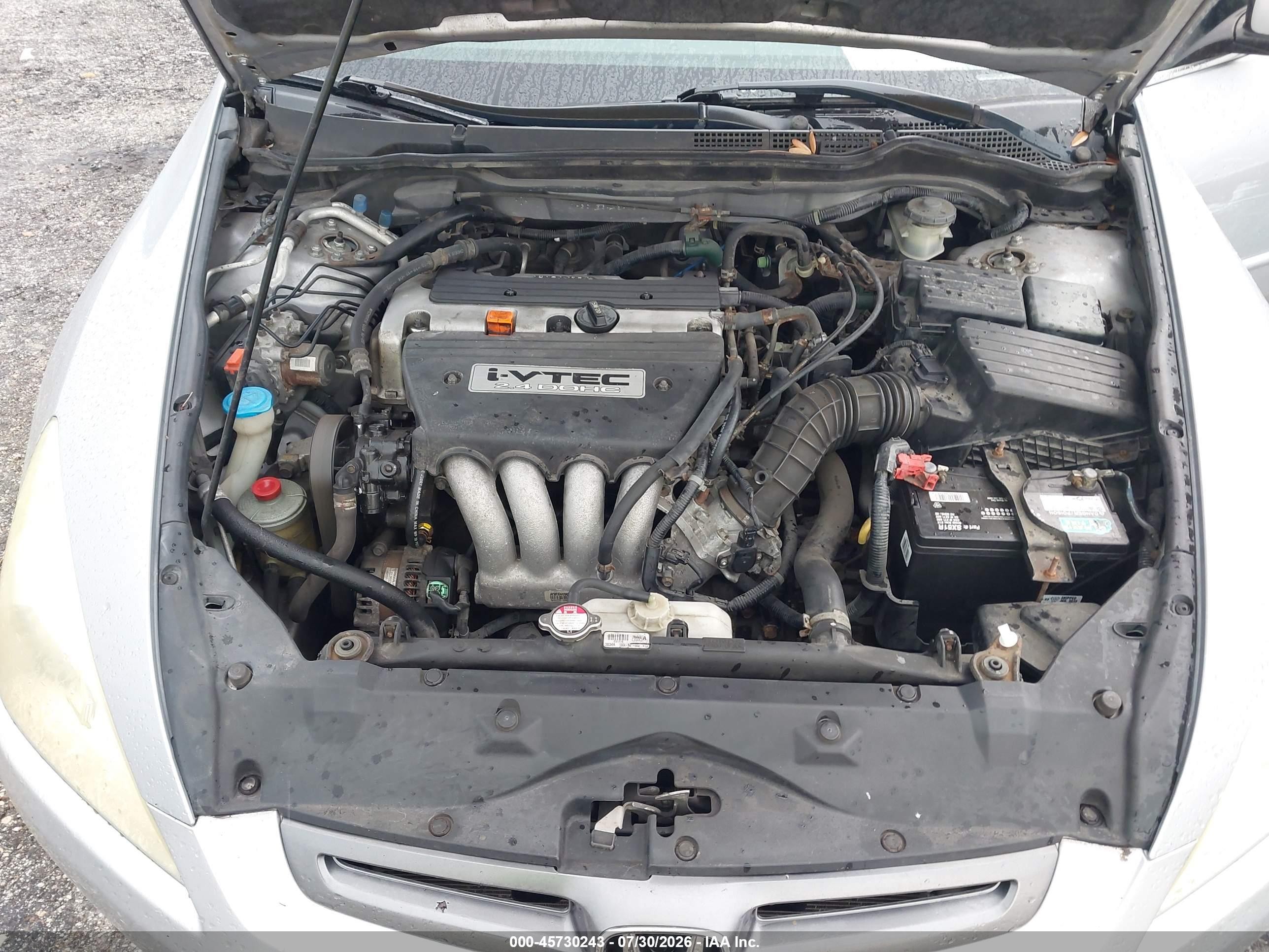 2005 Honda Accord 2.4 Lx Silver vin: 1HGCM564X5A039481