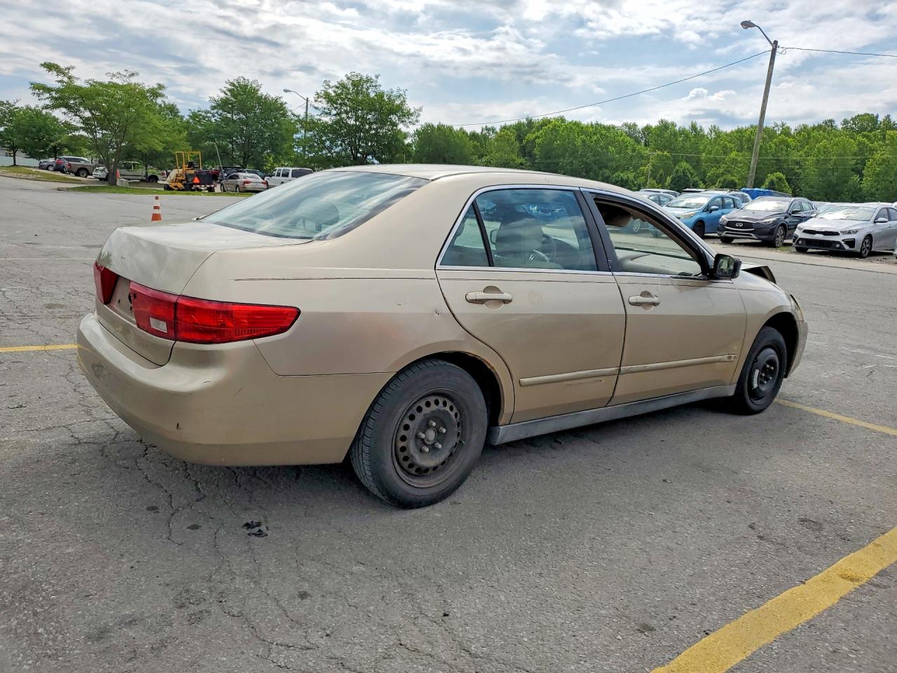 2005 Honda Accord Lx Tan vin: 1HGCM564X5A081813