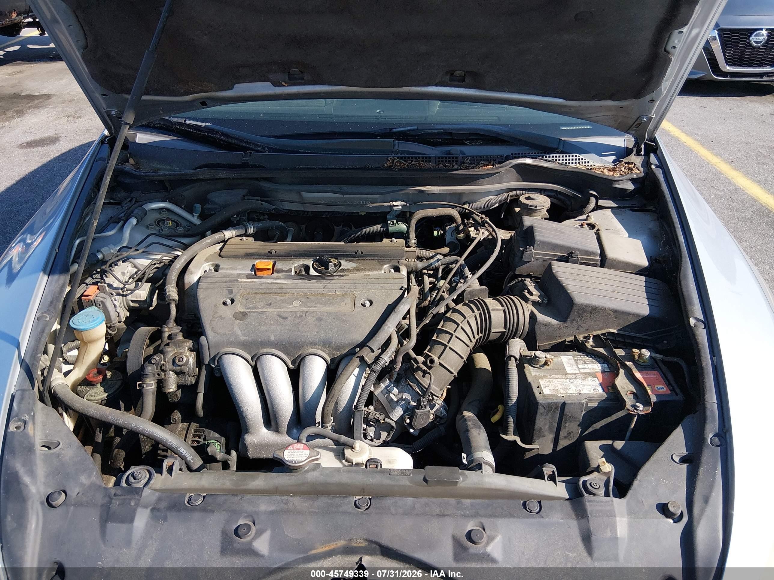 2005 Honda Accord 2.4 Lx Silver vin: 1HGCM564X5A109335