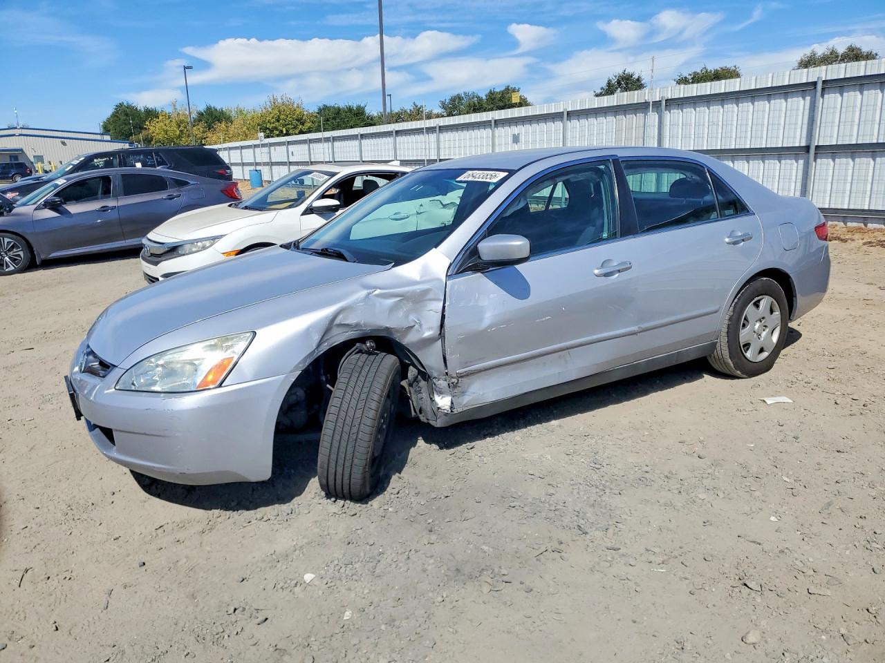 2005 Honda Accord Lx Silver vin: 1HGCM564X5A122845