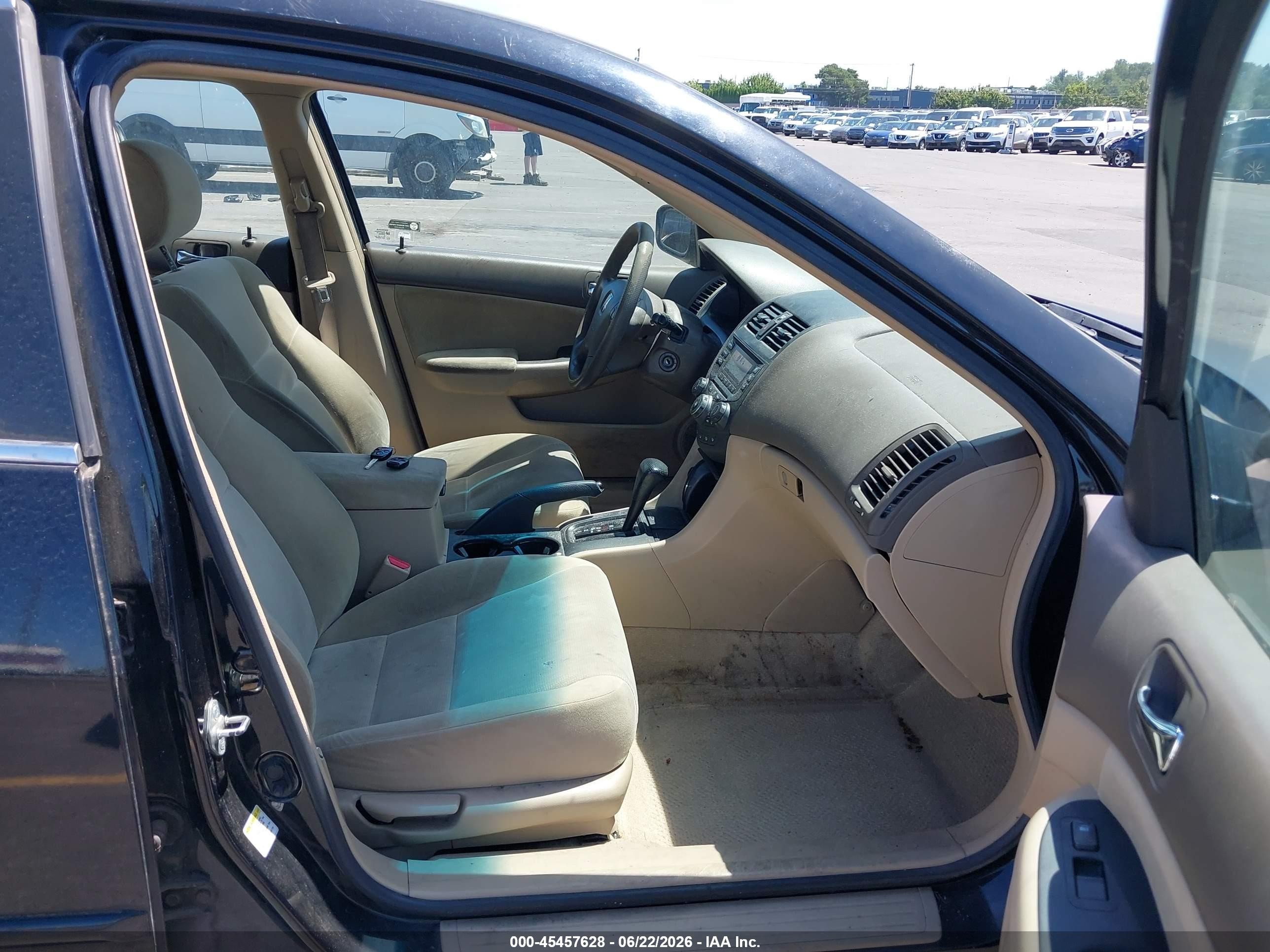2005 Honda Accord 2.4 Lx Black vin: 1HGCM564X5A125468