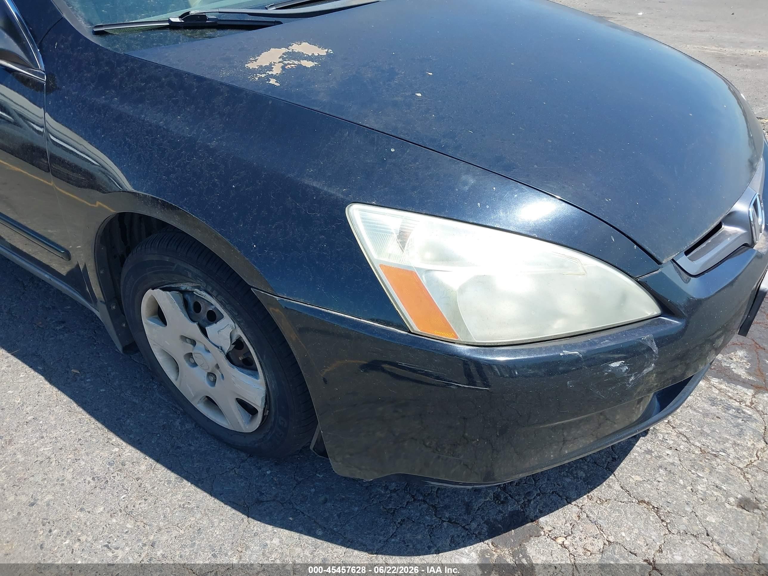 2005 Honda Accord 2.4 Lx Black vin: 1HGCM564X5A125468