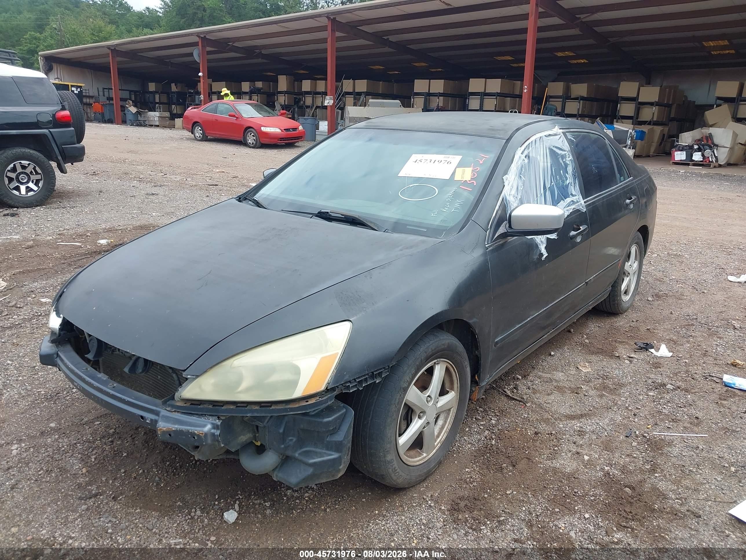 2005 Honda Accord 2.4 Lx Black vin: 1HGCM564X5A136521
