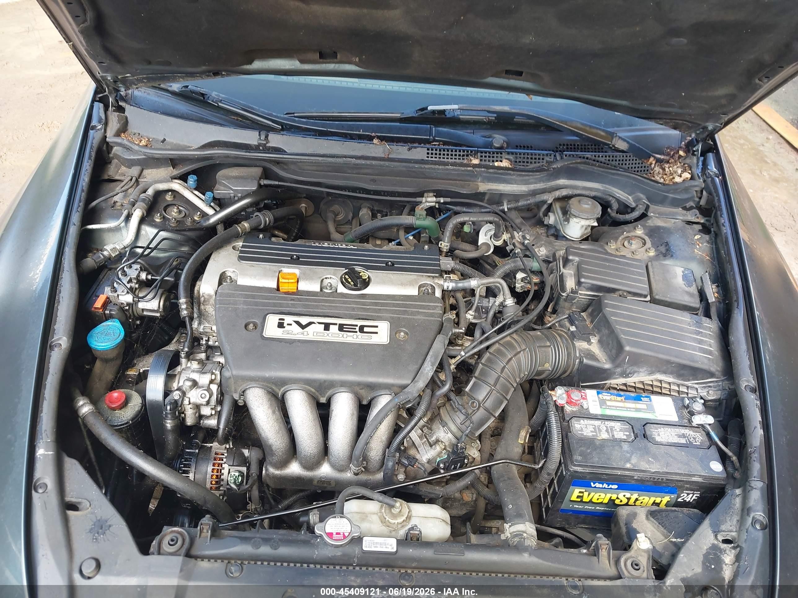 2005 Honda Accord 2.4 Lx Blue vin: 1HGCM564X5A158048