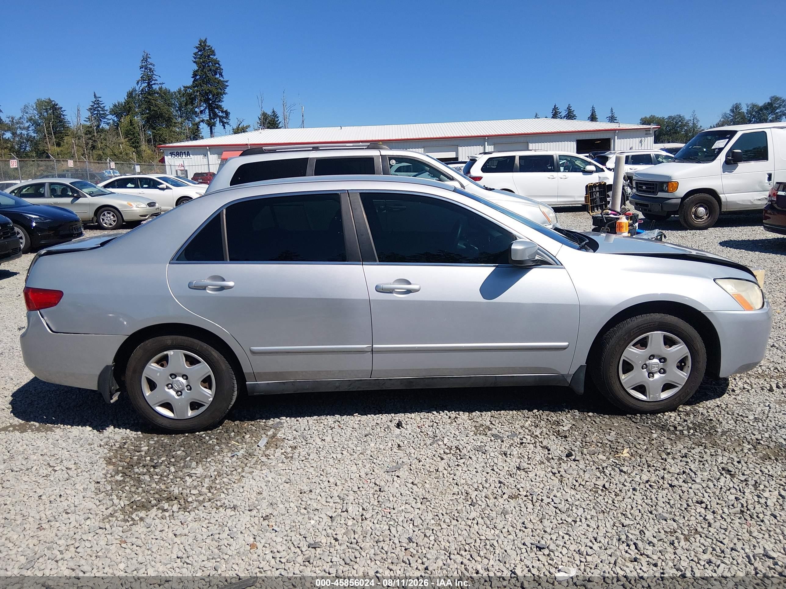 2005 Honda Accord 2.4 Lx Silver vin: 1HGCM564X5A174878