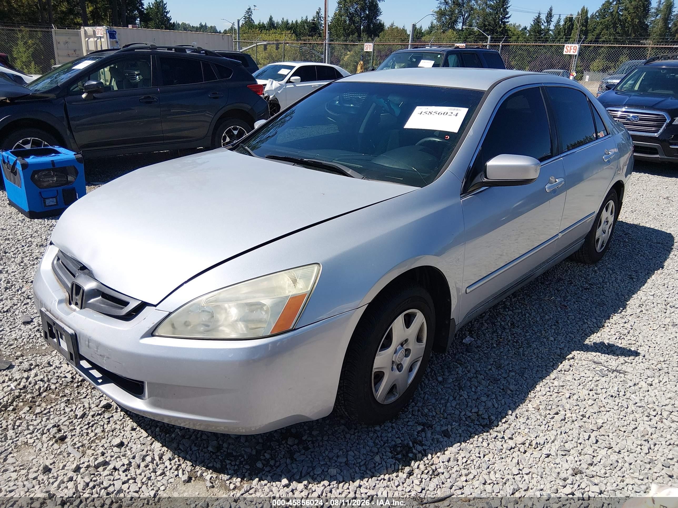 2005 Honda Accord 2.4 Lx Silver vin: 1HGCM564X5A174878