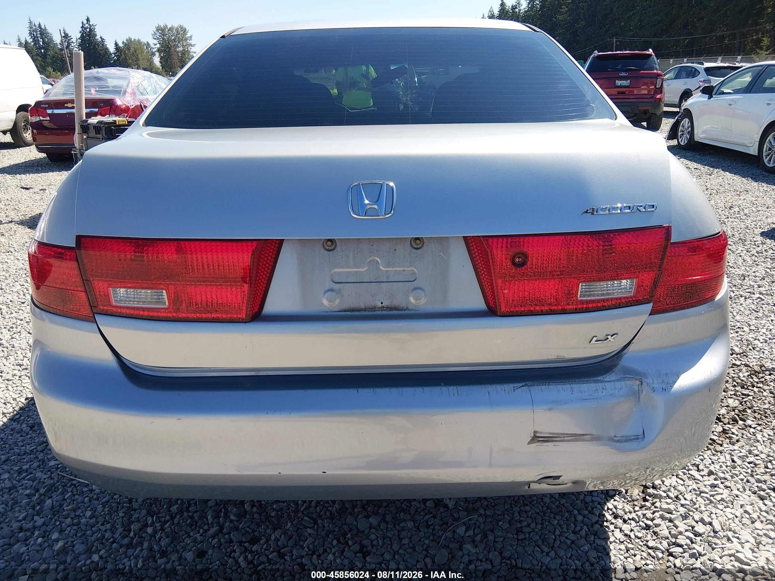 2005 Honda Accord 2.4 Lx Silver vin: 1HGCM564X5A174878