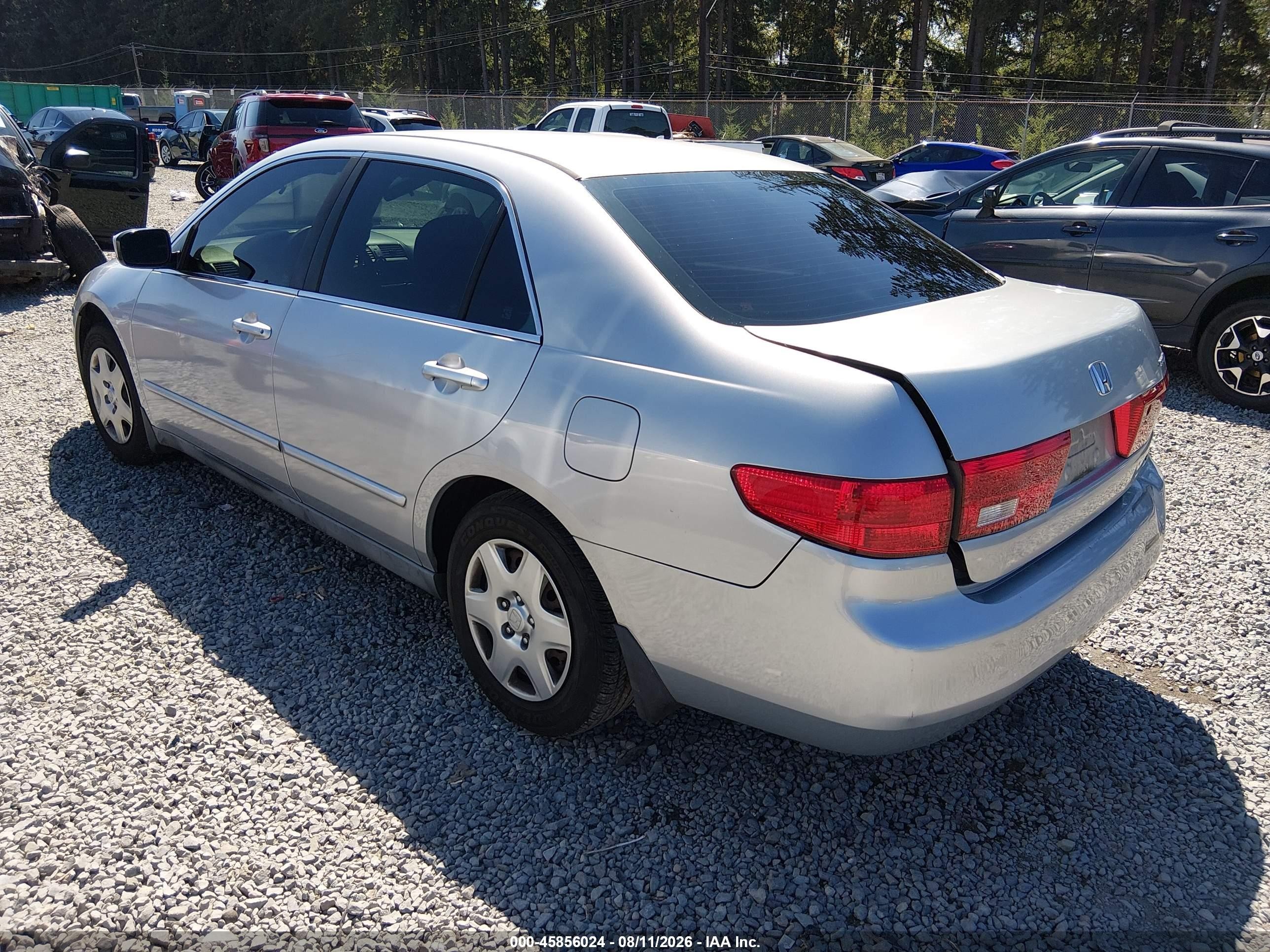 2005 Honda Accord 2.4 Lx Silver vin: 1HGCM564X5A174878