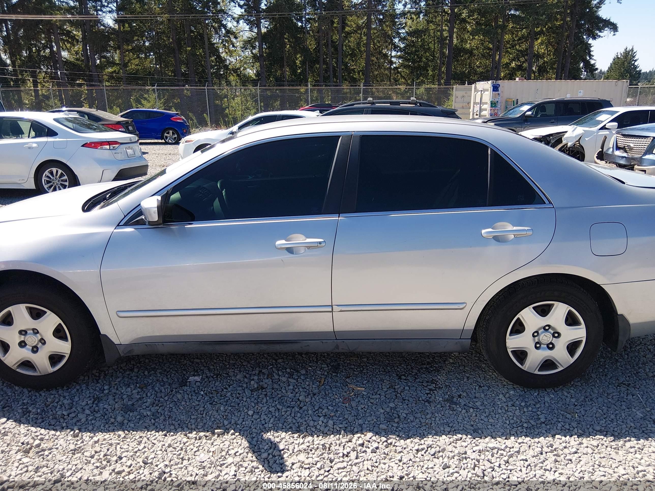 2005 Honda Accord 2.4 Lx Silver vin: 1HGCM564X5A174878