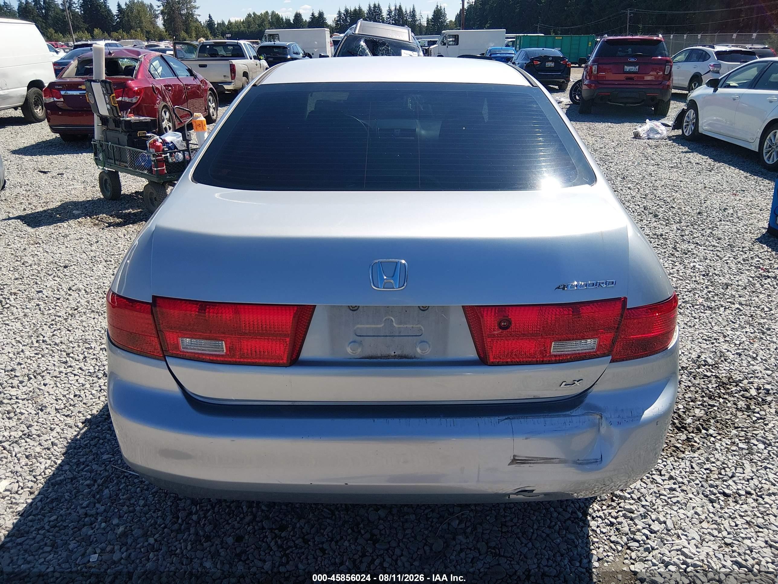 2005 Honda Accord 2.4 Lx Silver vin: 1HGCM564X5A174878