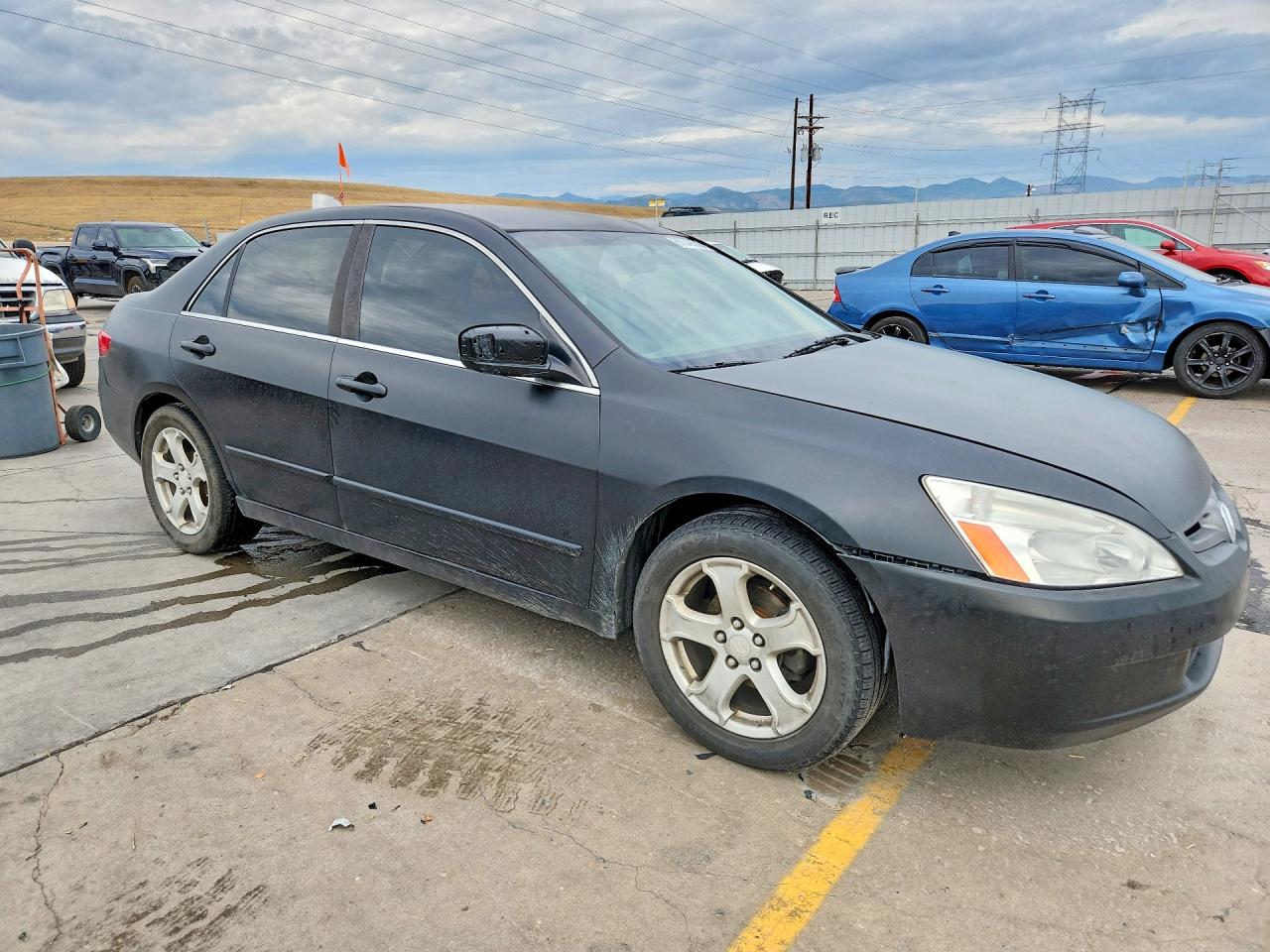 2005 Honda Accord Lx Black vin: 1HGCM564X5A179059