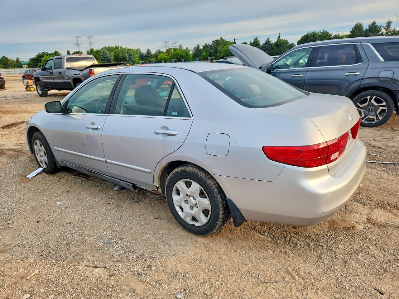 2005 Honda Accord Lx Silver vin: 1HGCM564X5A183936
