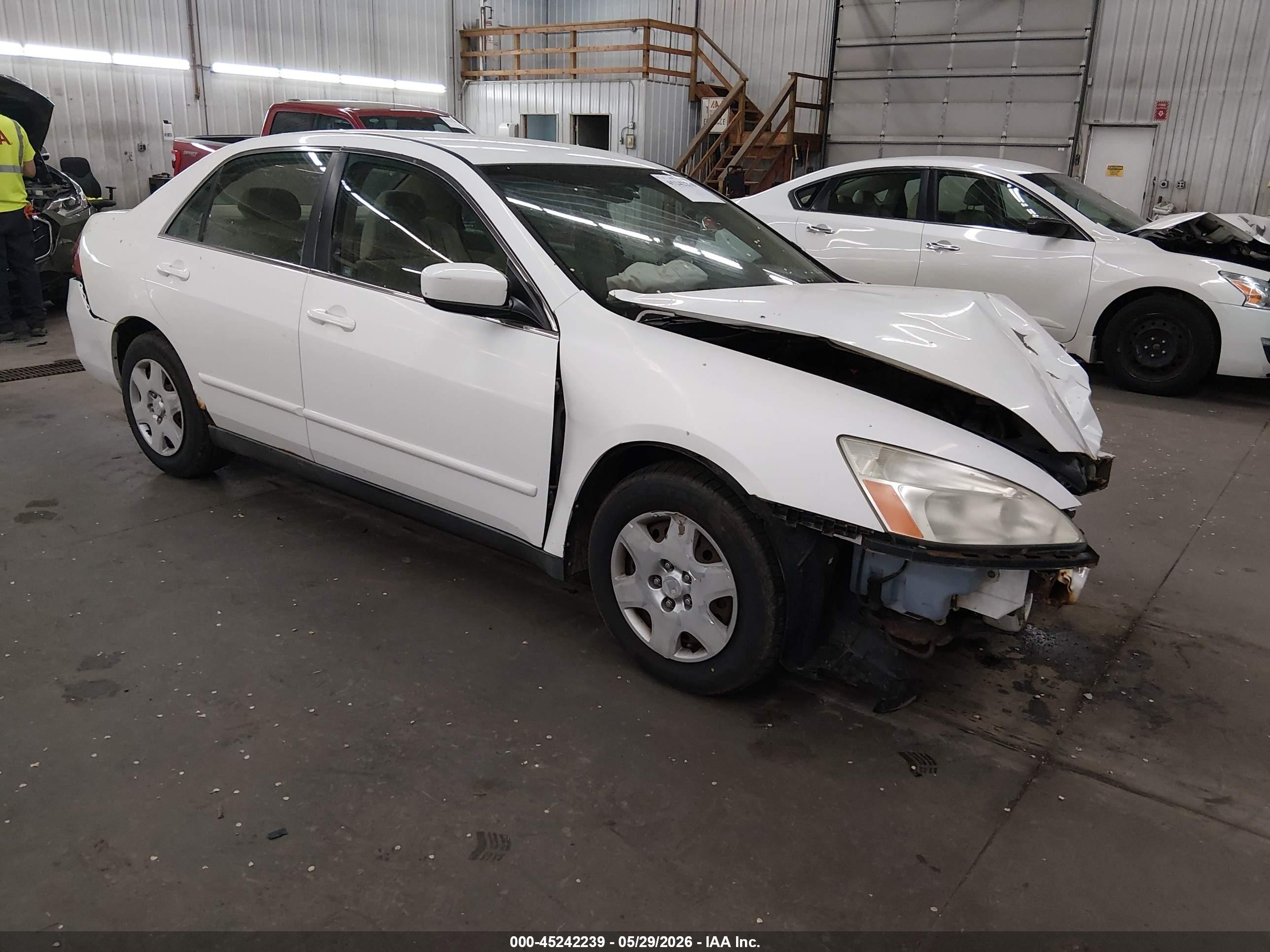 2006 Honda Accord 2.4 Lx Белый vin: 1HGCM564X6A005171