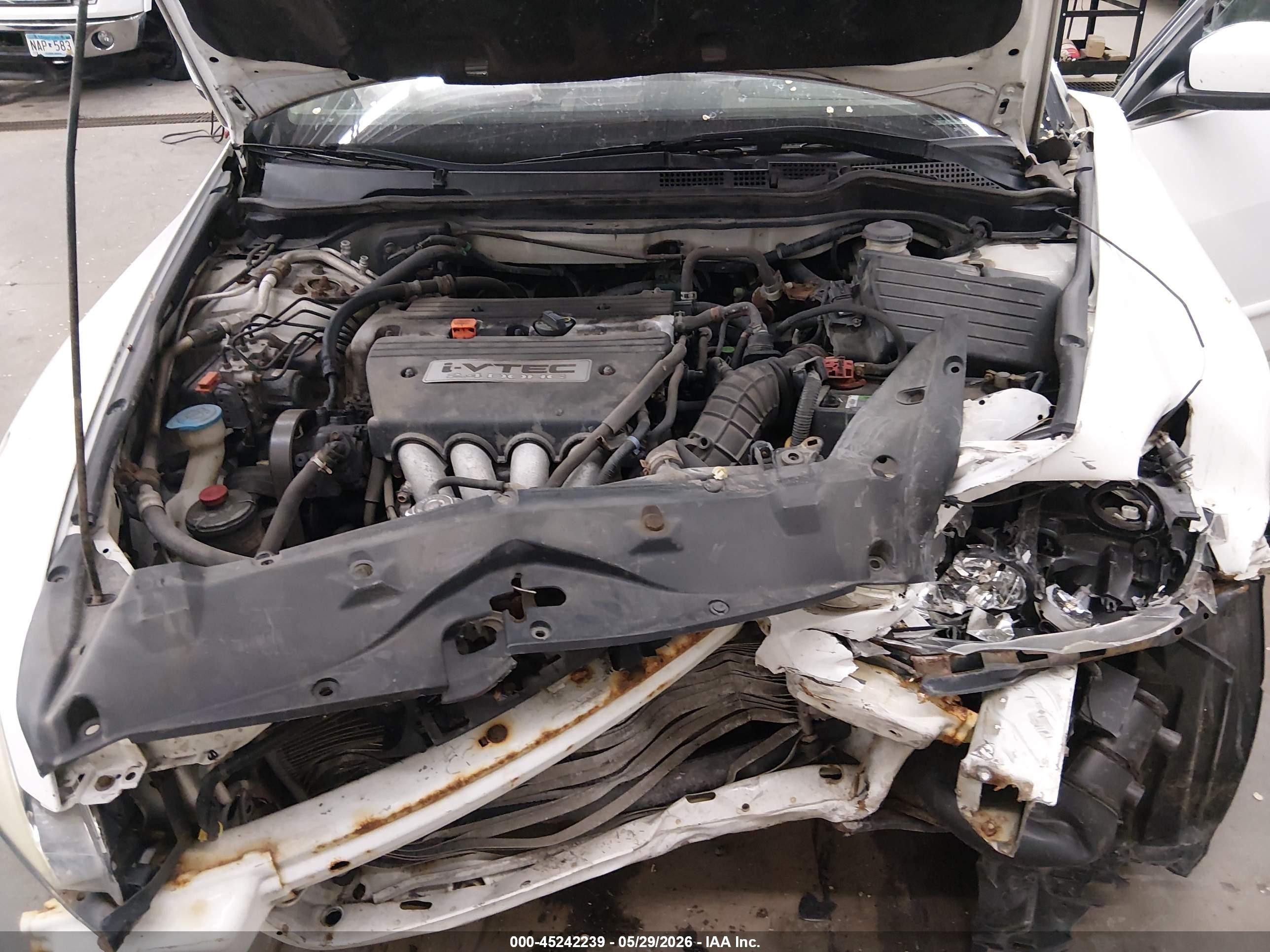 2006 Honda Accord 2.4 Lx Белый vin: 1HGCM564X6A005171