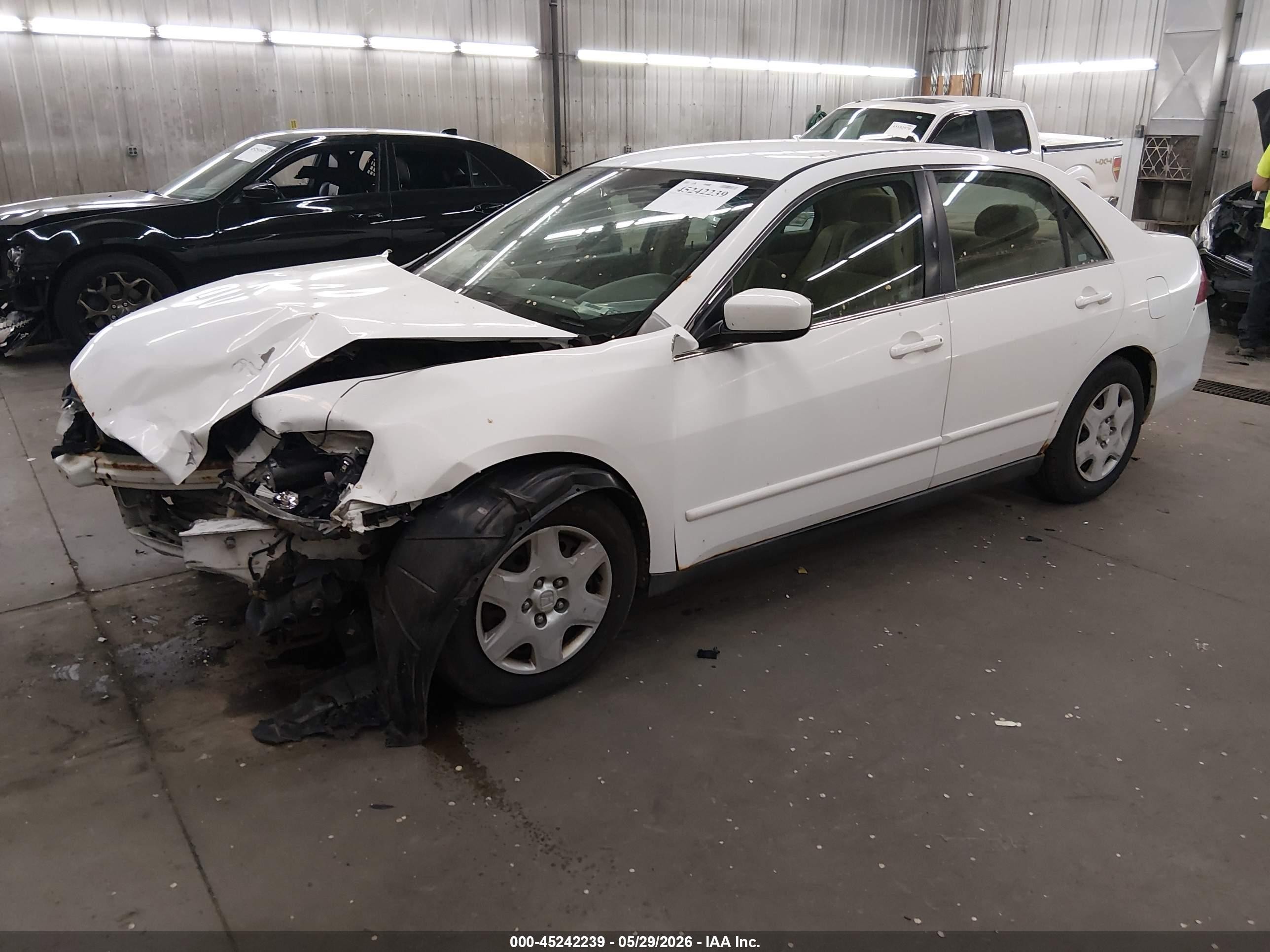 2006 Honda Accord 2.4 Lx Белый vin: 1HGCM564X6A005171