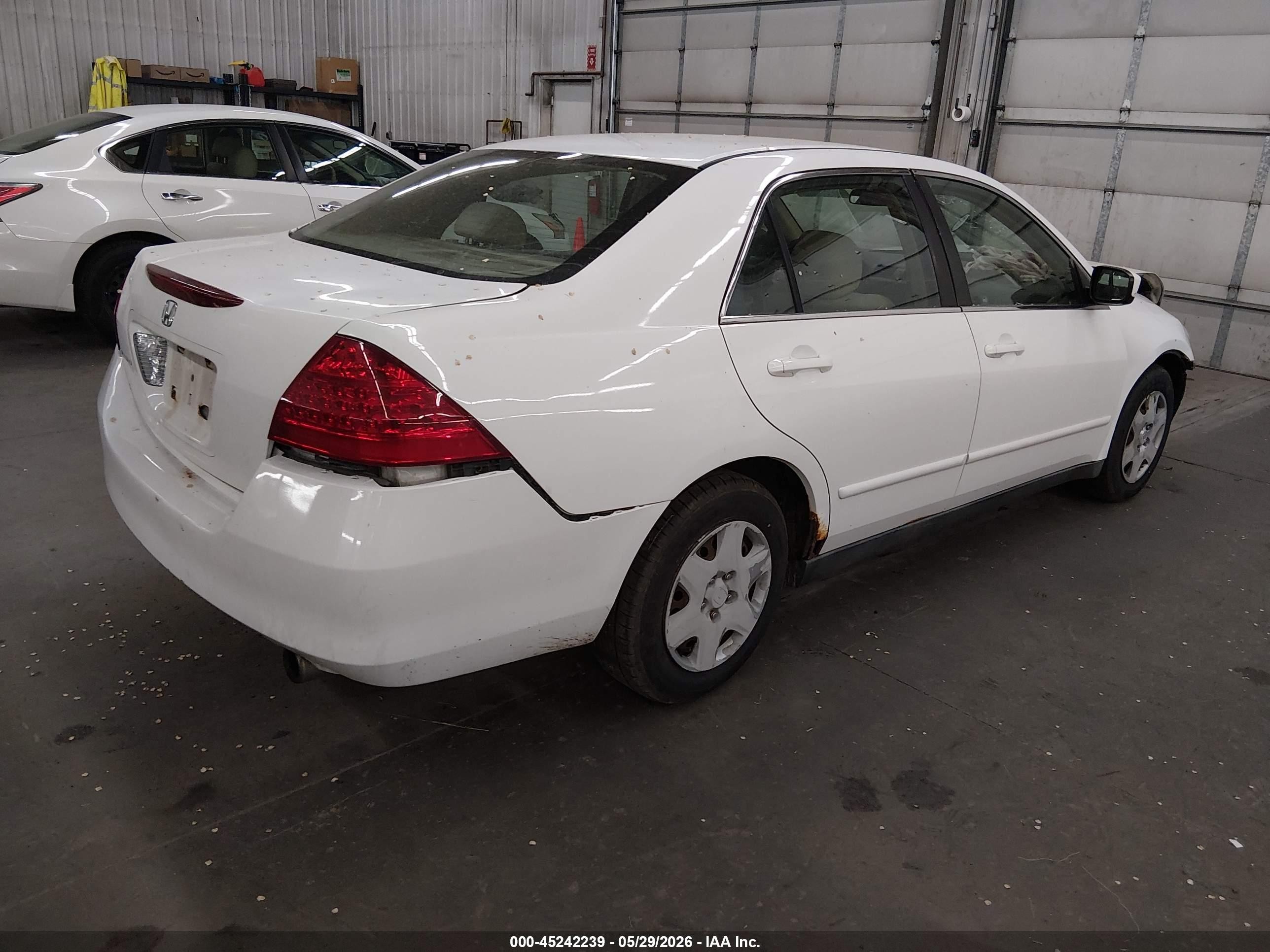 2006 Honda Accord 2.4 Lx Белый vin: 1HGCM564X6A005171