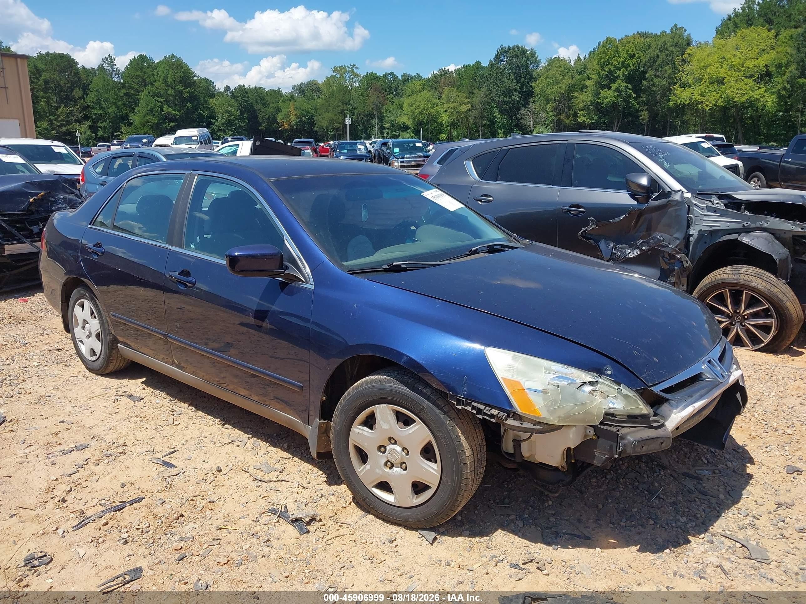 2006 Honda Accord 2.4 Lx Blue vin: 1HGCM564X6A016736