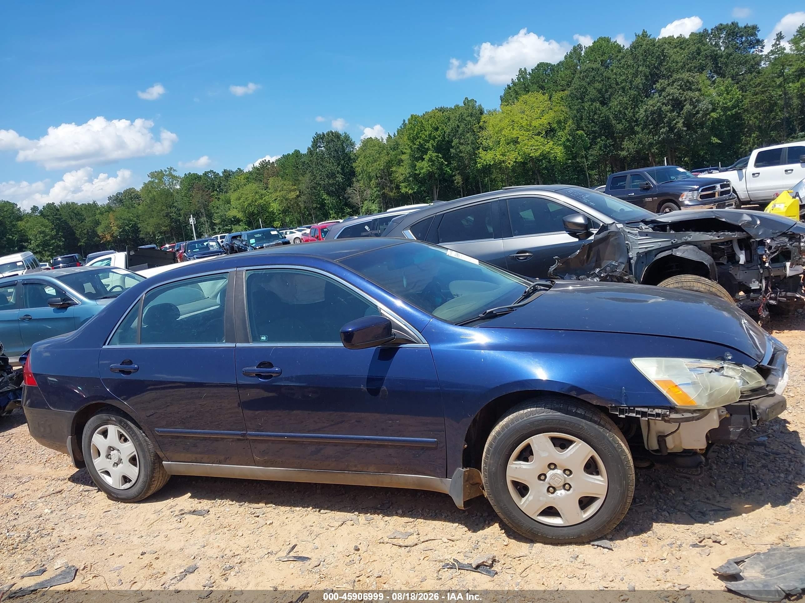 2006 Honda Accord 2.4 Lx Blue vin: 1HGCM564X6A016736