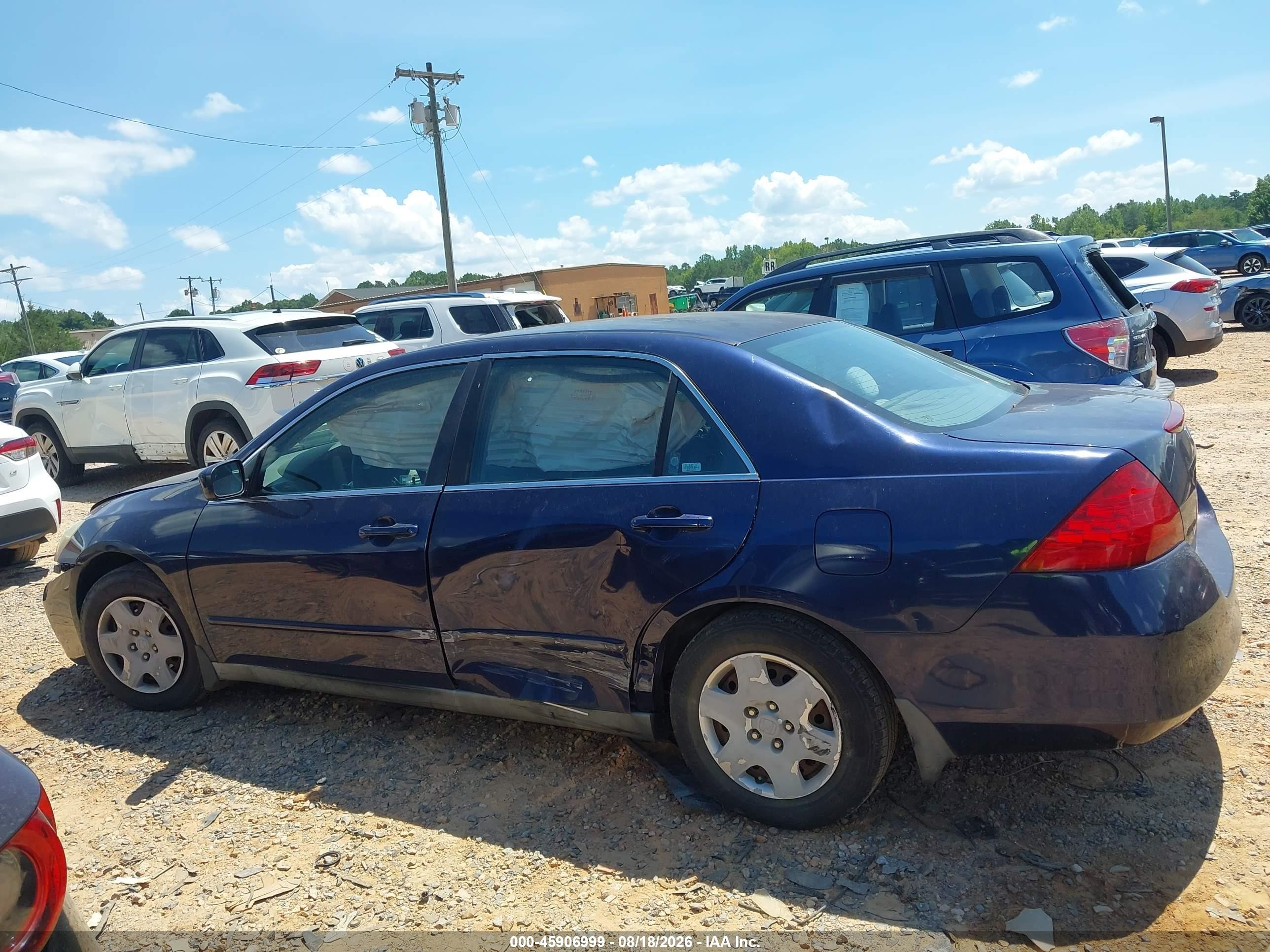 2006 Honda Accord 2.4 Lx Blue vin: 1HGCM564X6A016736