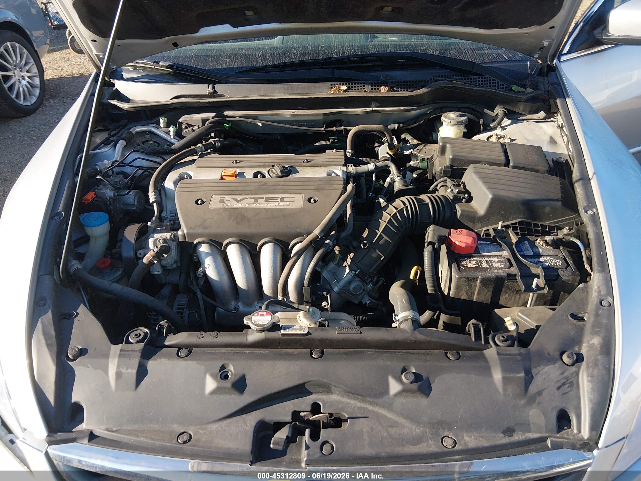 2007 Honda Accord 2.4 Lx Silver vin: 1HGCM564X7A002773