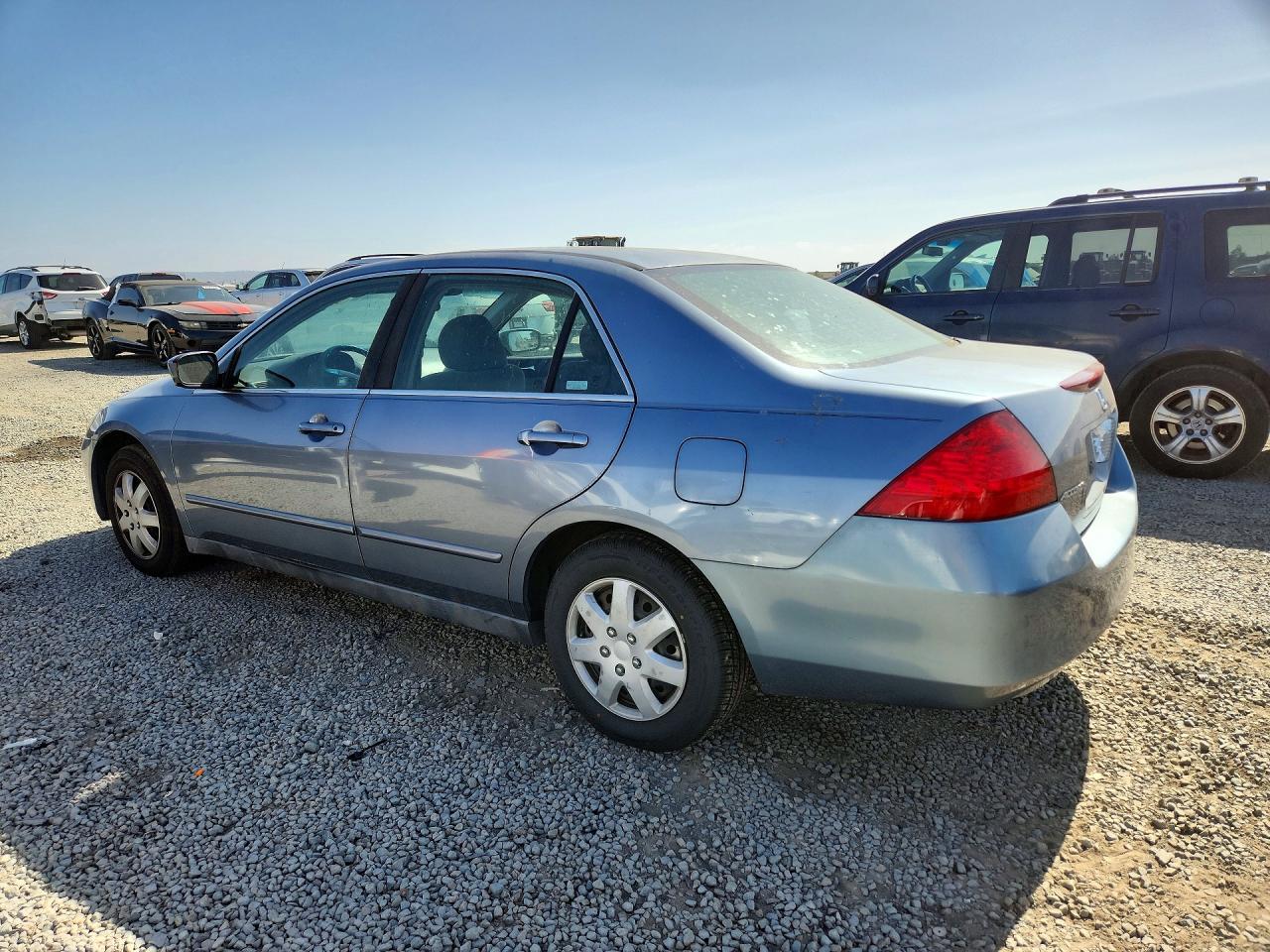 2007 Honda Accord Lx Blue vin: 1HGCM564X7A037376