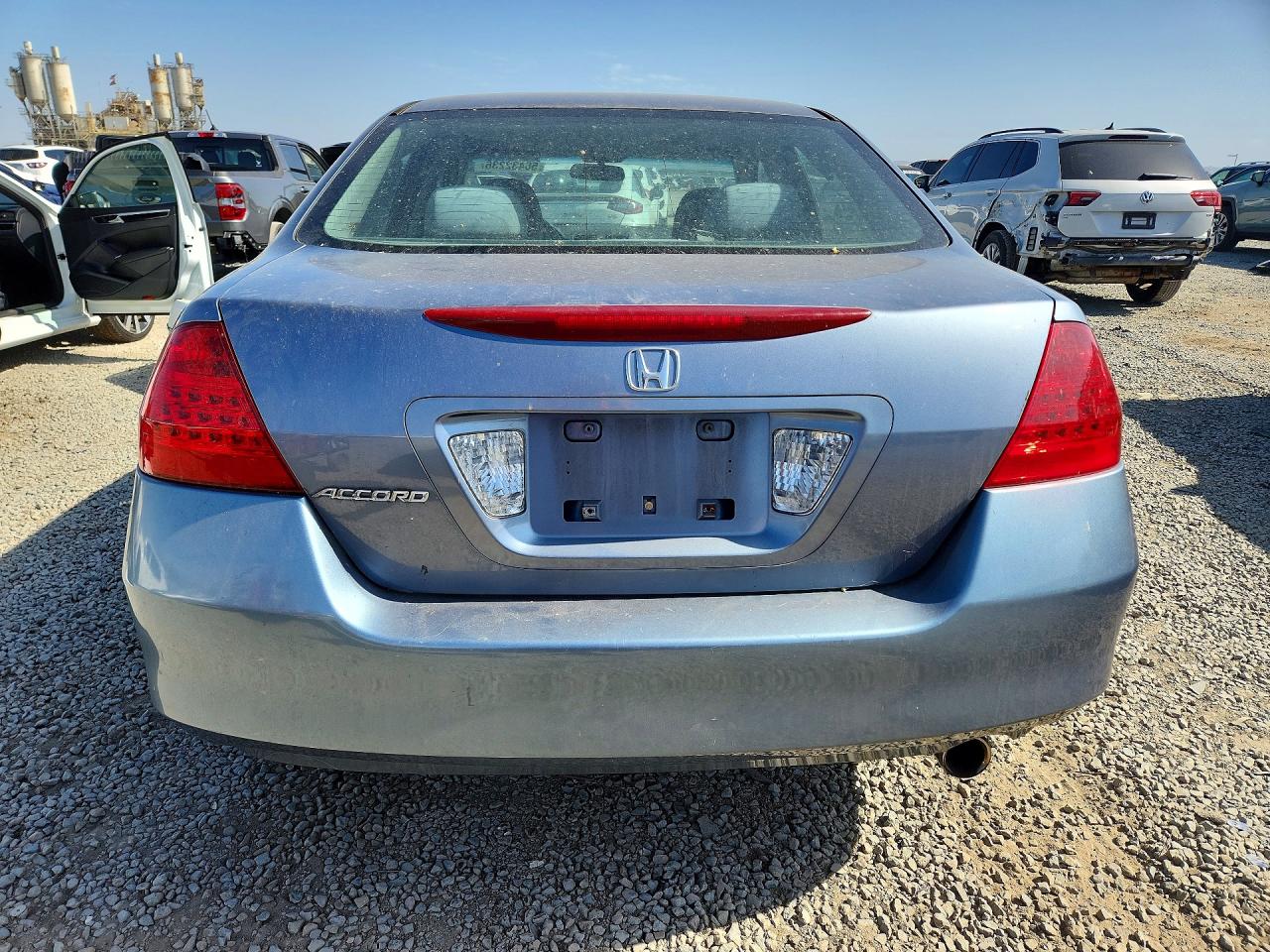 2007 Honda Accord Lx Blue vin: 1HGCM564X7A037376