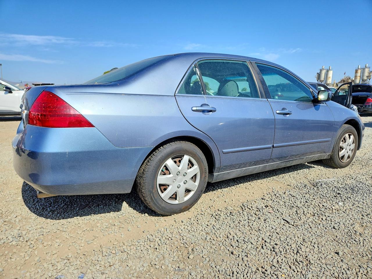 2007 Honda Accord Lx Blue vin: 1HGCM564X7A037376