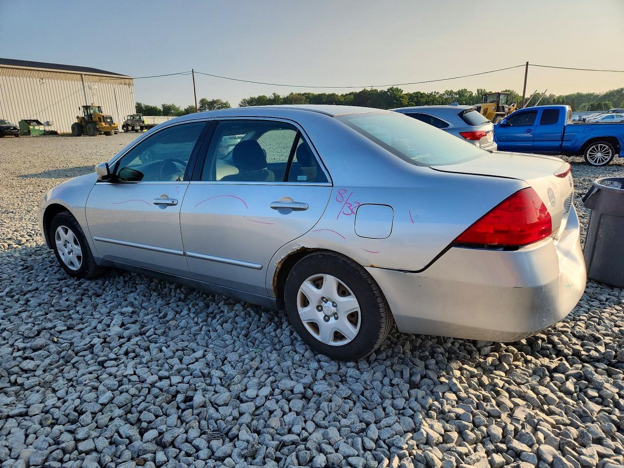 2007 Honda Accord Lx Silver vin: 1HGCM564X7A050404