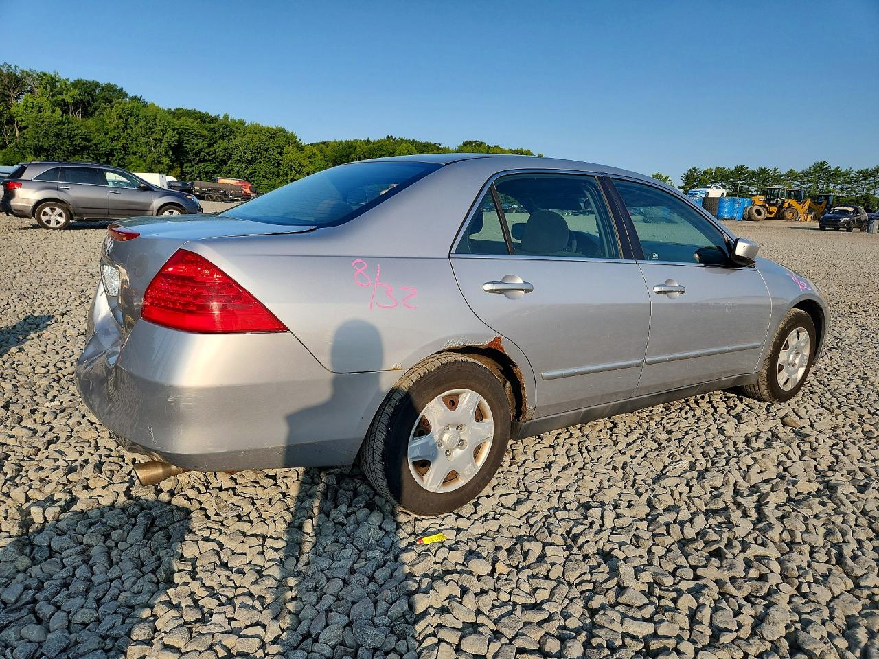2007 Honda Accord Lx Silver vin: 1HGCM564X7A050404